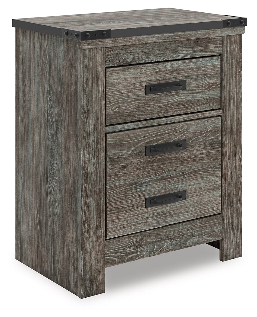 Frandern Queen Panel Bed, Dresser, Mirror, Chest and 2 Nightstands - B4480B29