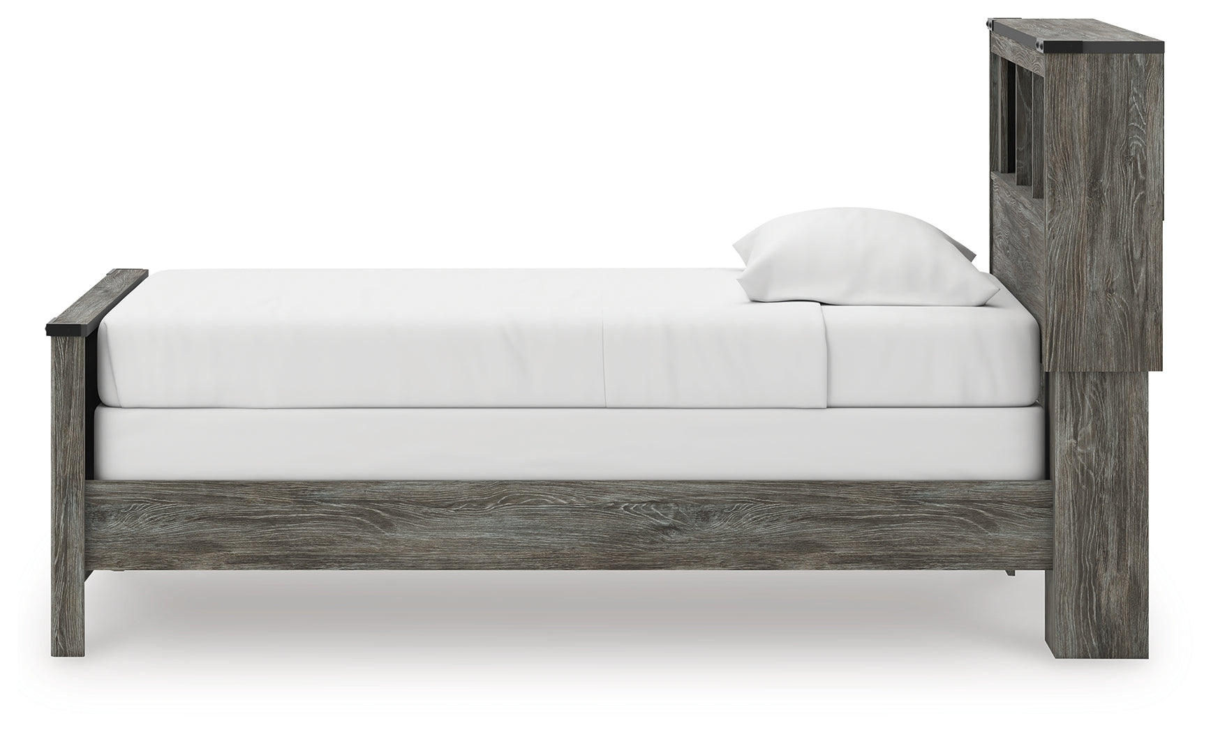 Frandern Twin Bookcase Bed, Dresser and Mirror - B4480B5