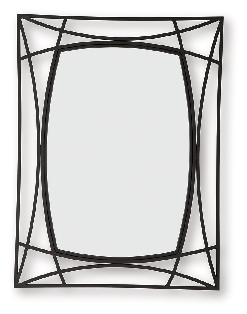 Freenville Black Accent Mirror - A8010408
