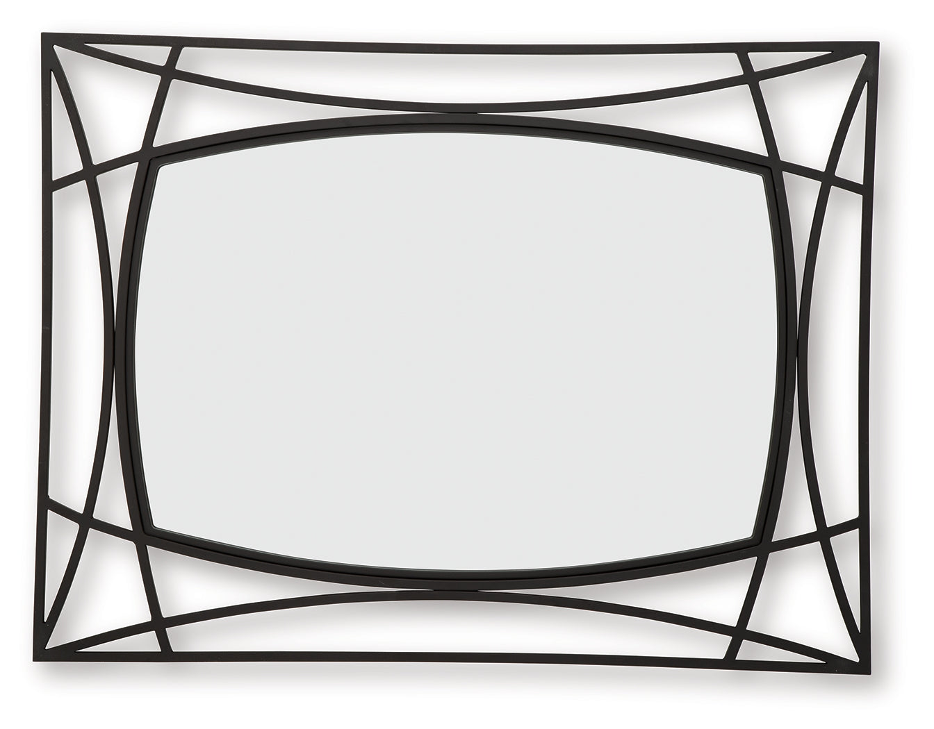 Freenville Black Accent Mirror - A8010408