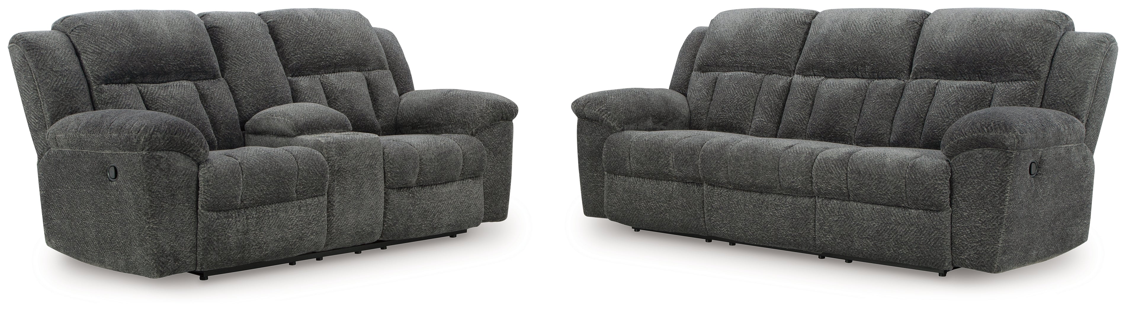 Frohn Sofa and Loveseat in Graphite from Ashley - Luna Furniture