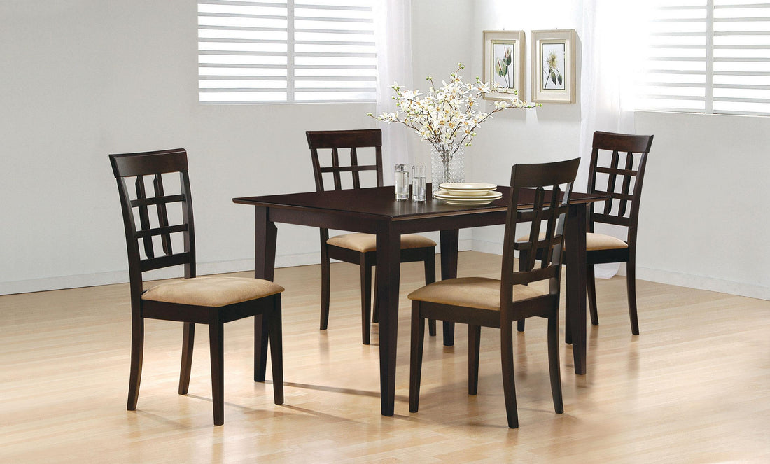 Gabriel 5-piece Rectangular 59-inch Dining Set Cappuccino - 100771-S5
