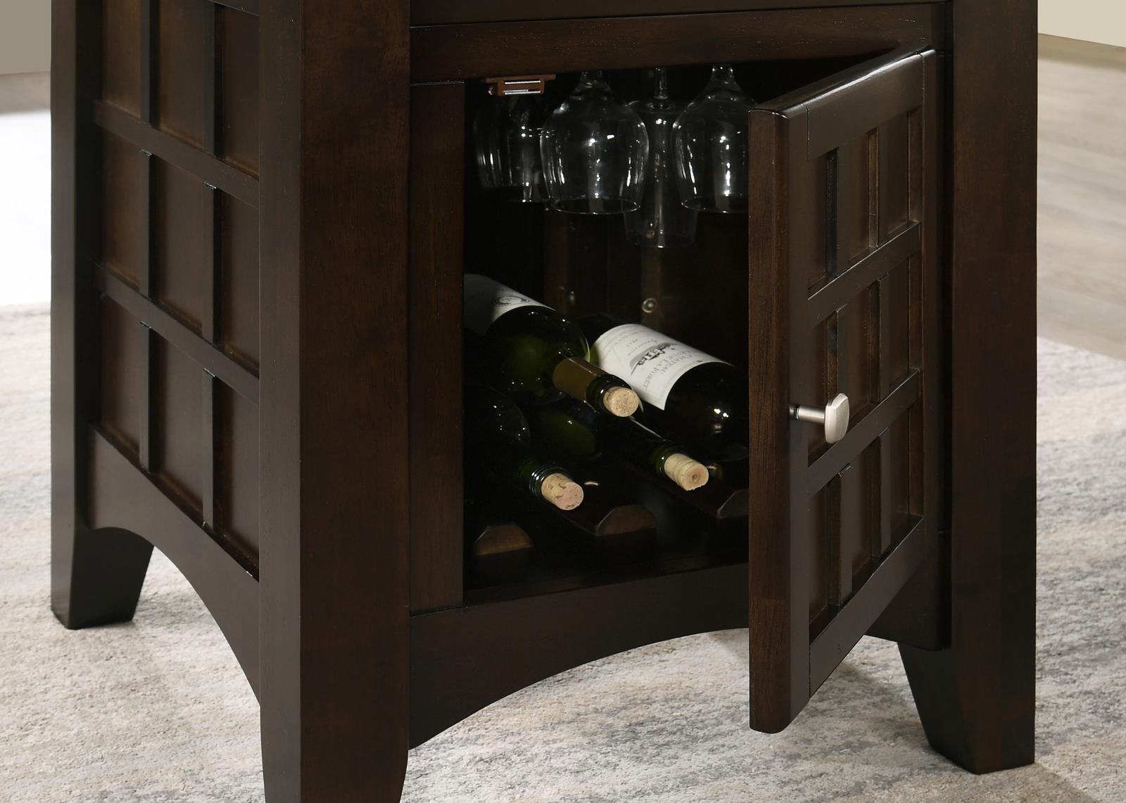 Gabriel Cappuccino 5-Piece Square Counter Height Dining Set from Coaster - Luna Furniture