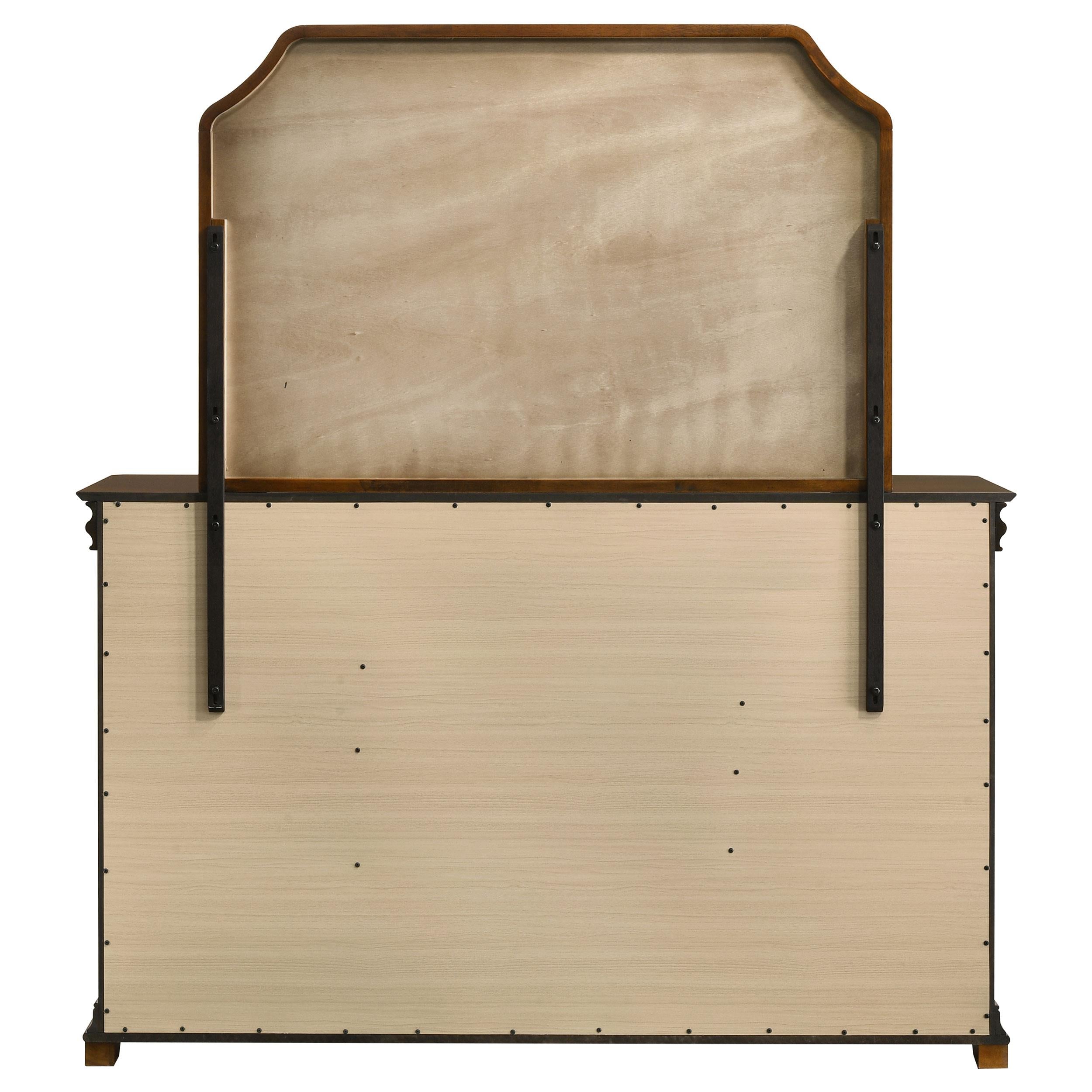 Garland 11-drawer Bedroom Dresser with Mirror Brown Cherry - 205303M