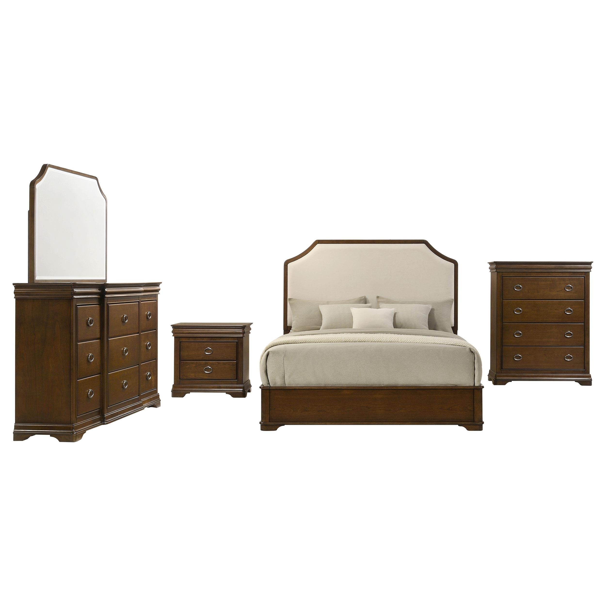 Garland 5-piece Queen Bedroom Set Brown Cherry - 205301Q-S5