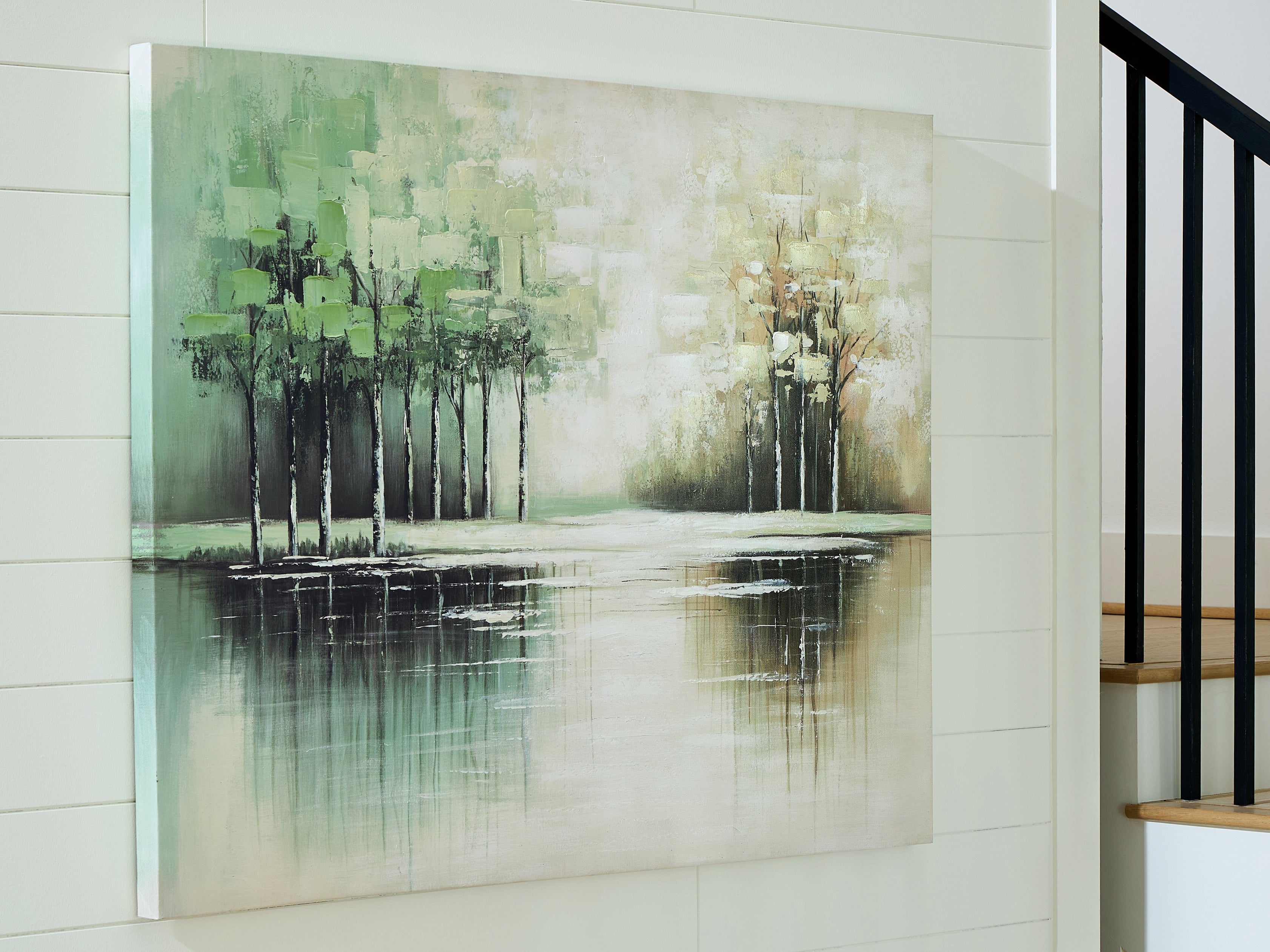 Garlenridge Green/Tan/White Wall Art - A8000470