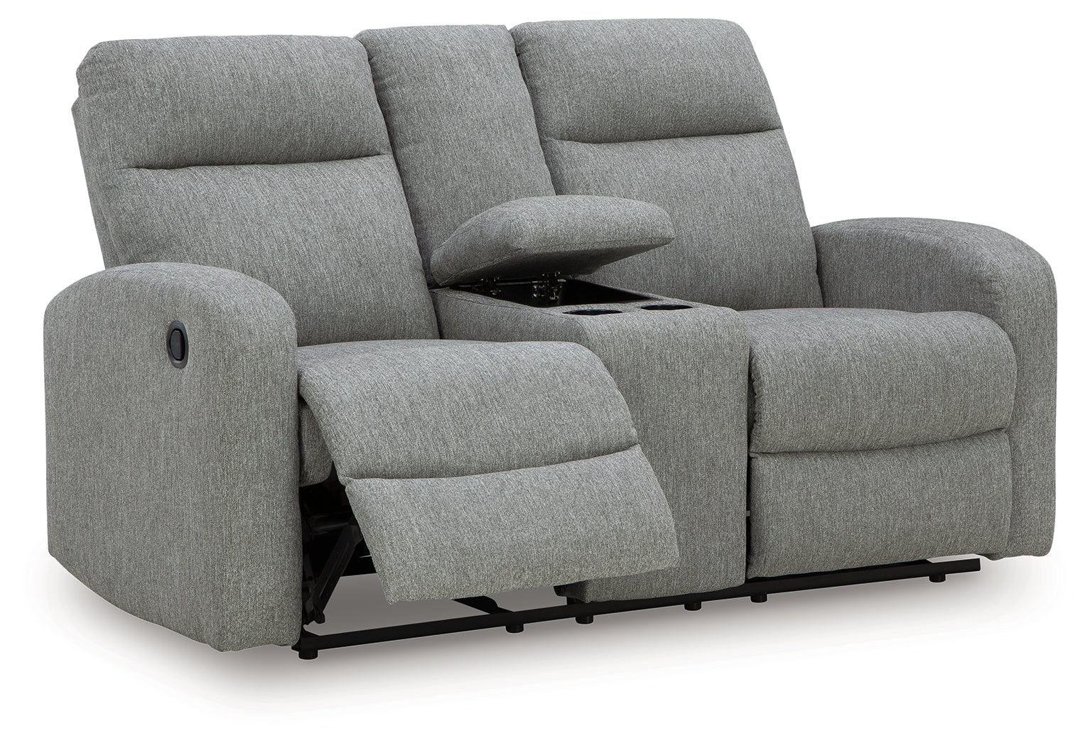 Gauntlet Sterling Reclining Loveseat with Console - PC4220494