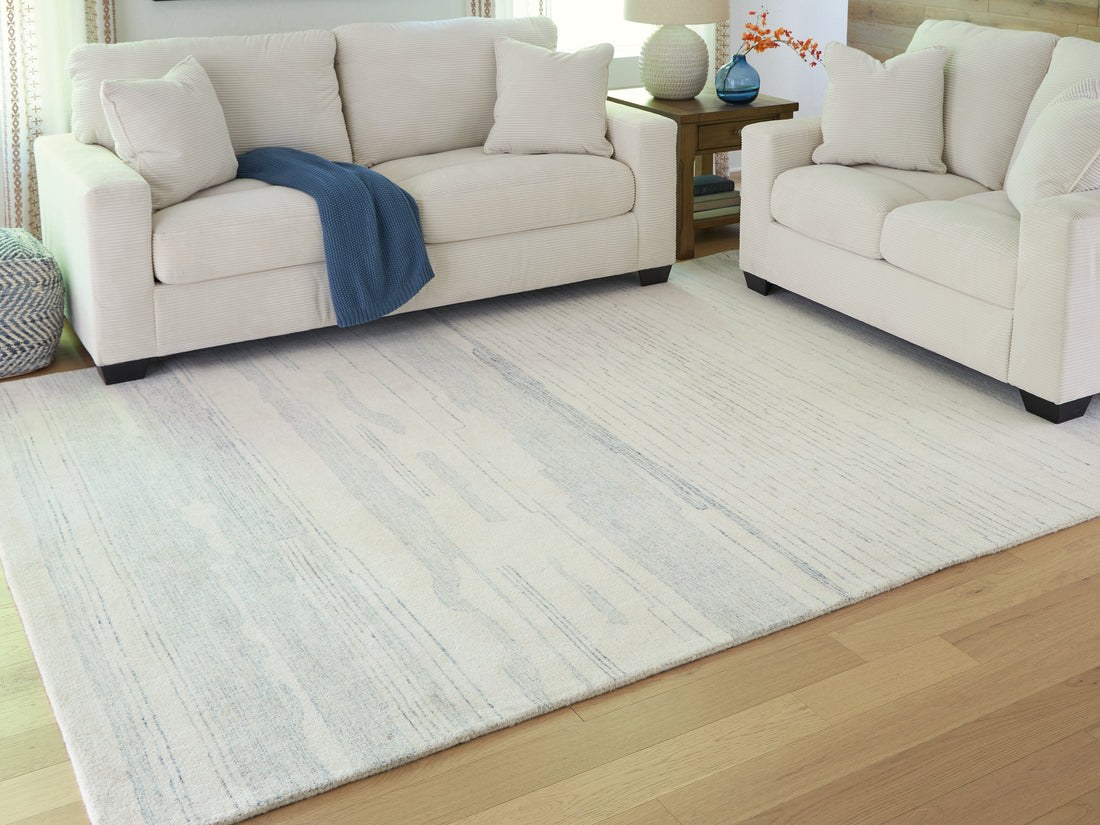 Genemost Ivory/Blue Large Rug - R407841