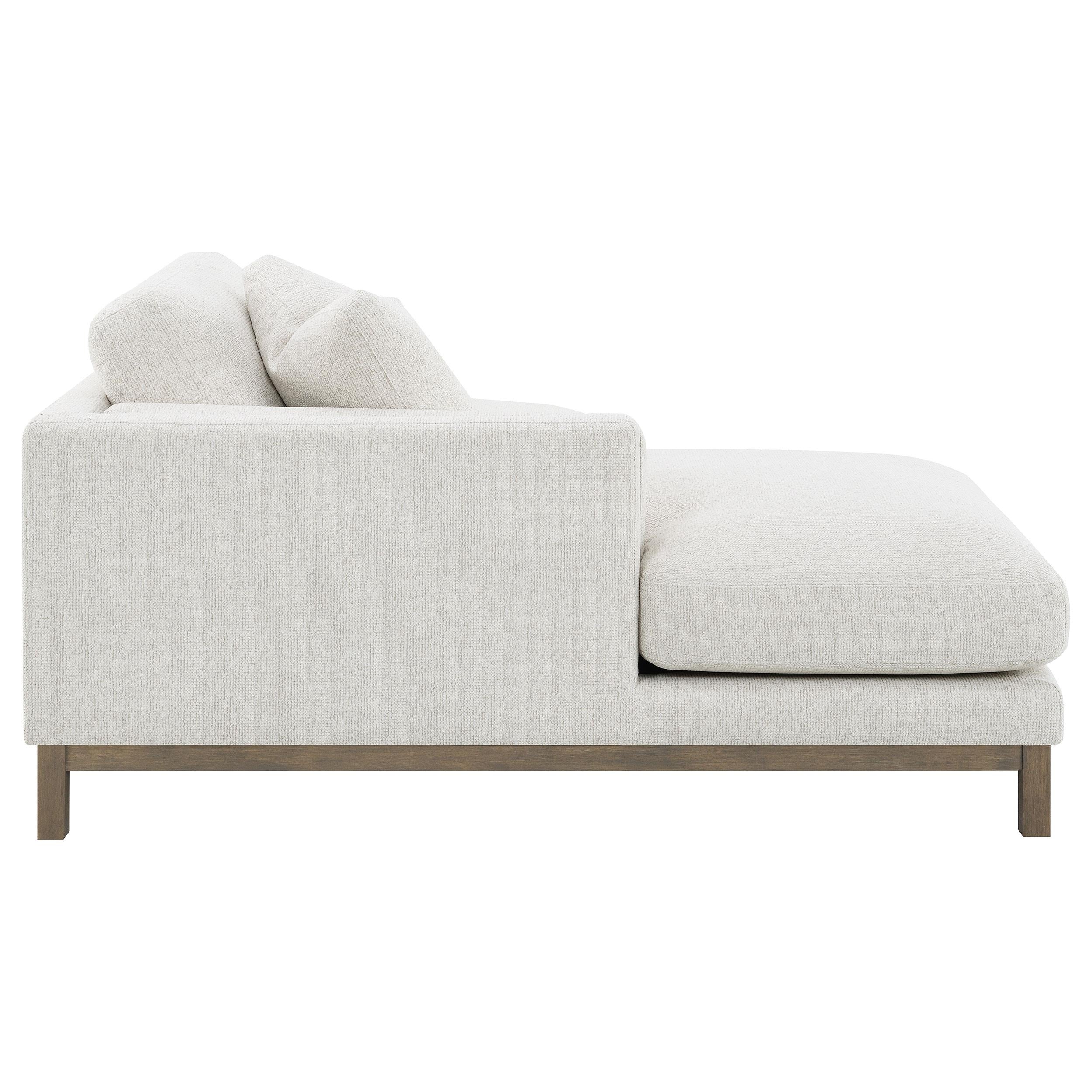Geneva Boucle Upholstered Sectional Chaise Sofa Sand - 551777