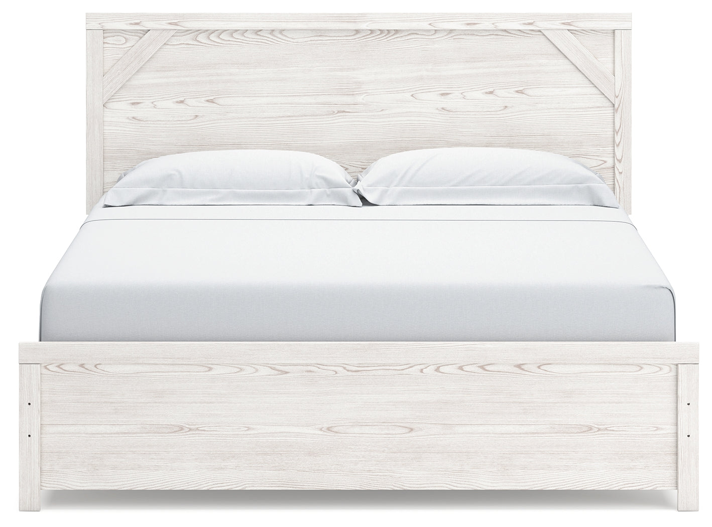 Gerridan White/Gray King Panel Bed, Dresser and 2 Nightstands - B1190B32