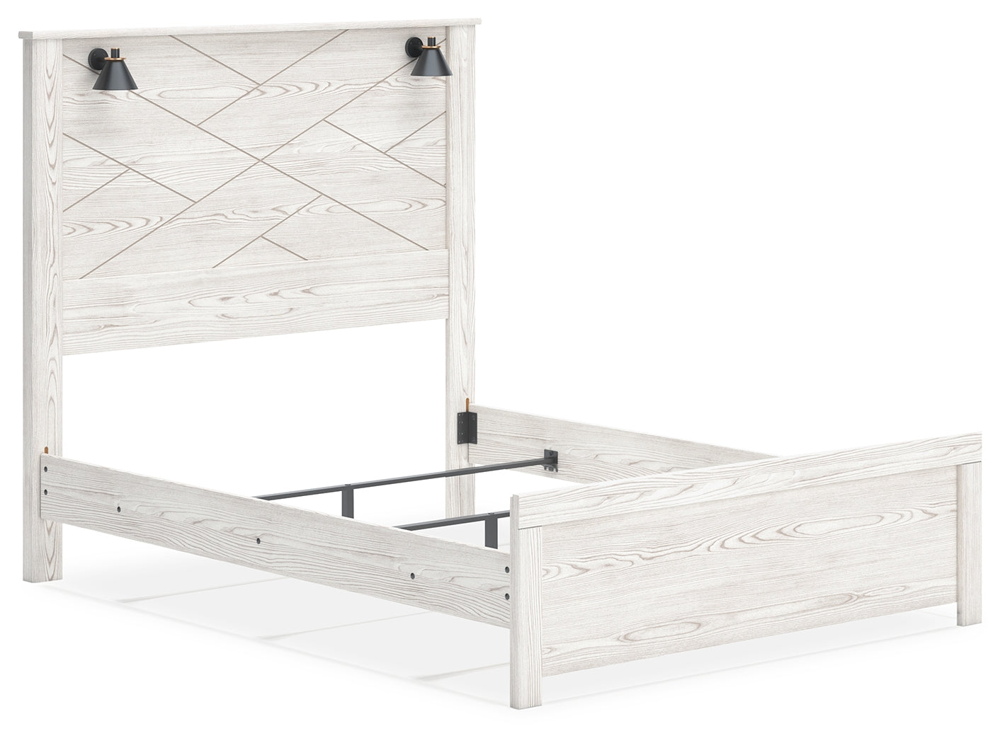 Gerridan White/Gray Queen Panel Bed, Dresser, Chest and Nightstand - B1190B26