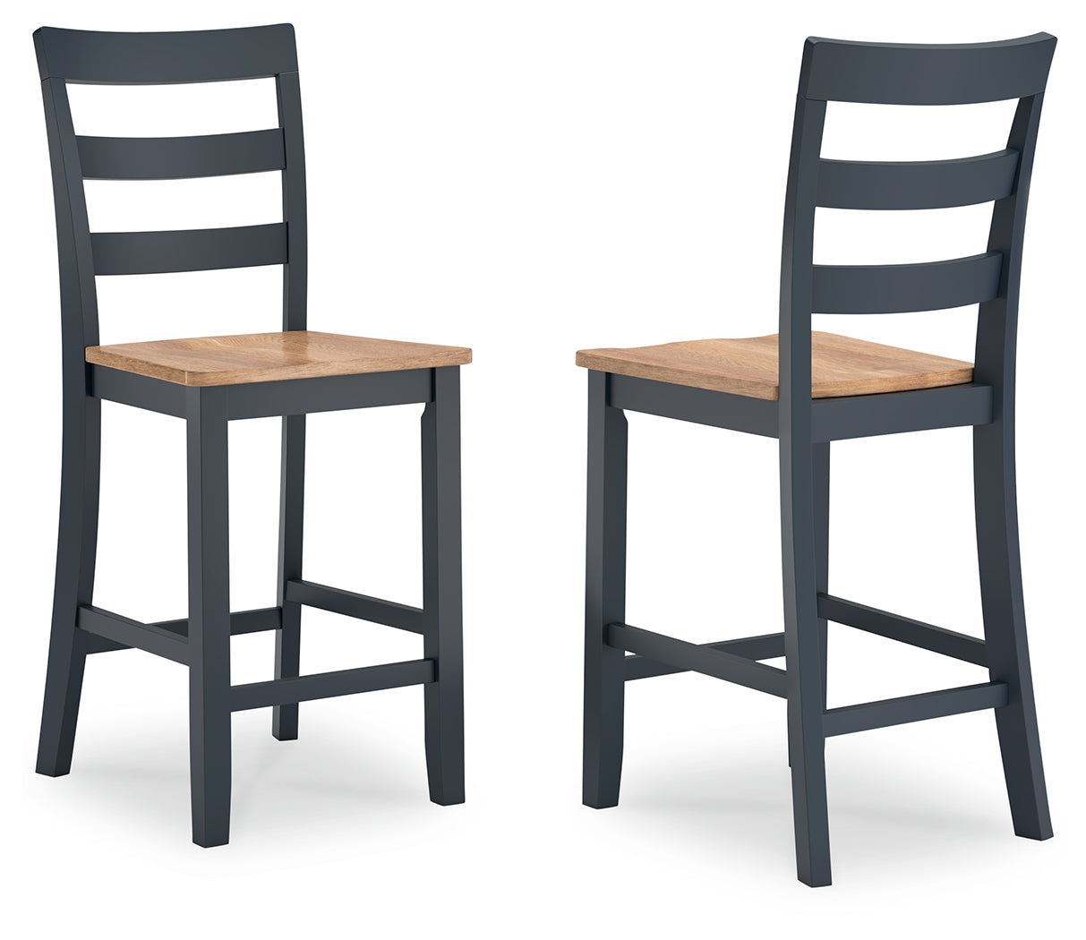 Gesthaven Counter Height Dining Table and 2 Barstools in Natural/Blue from Ashley - Luna Furniture