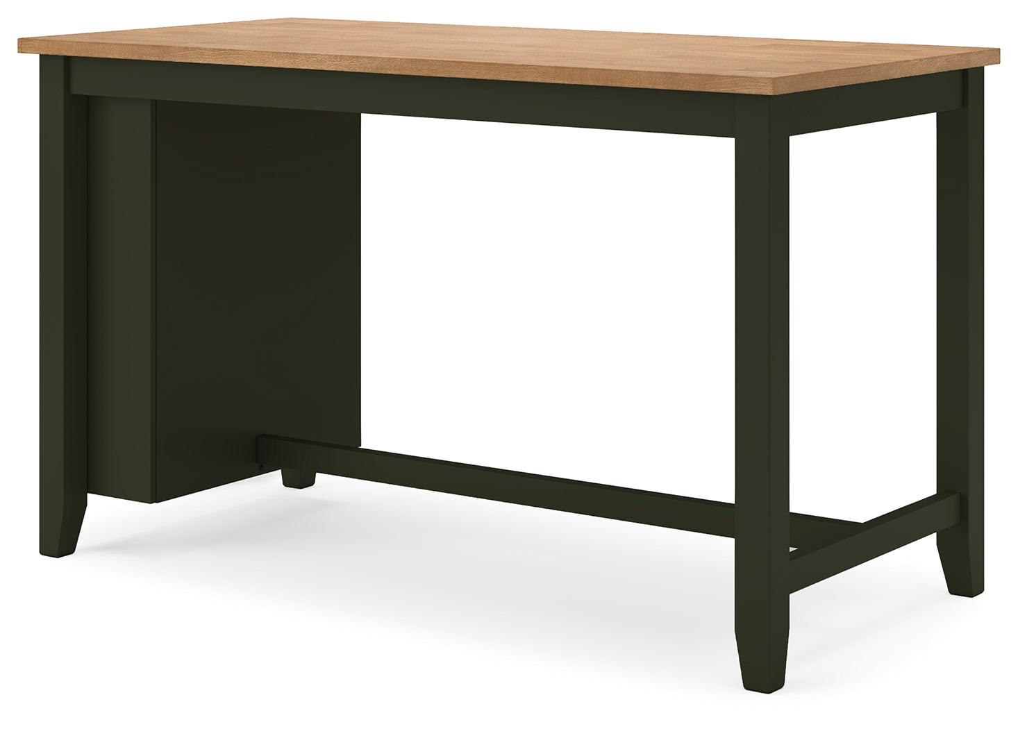 Gesthaven Counter Height Dining Table and 2 Barstools in Natural/Green from Ashley - Luna Furniture