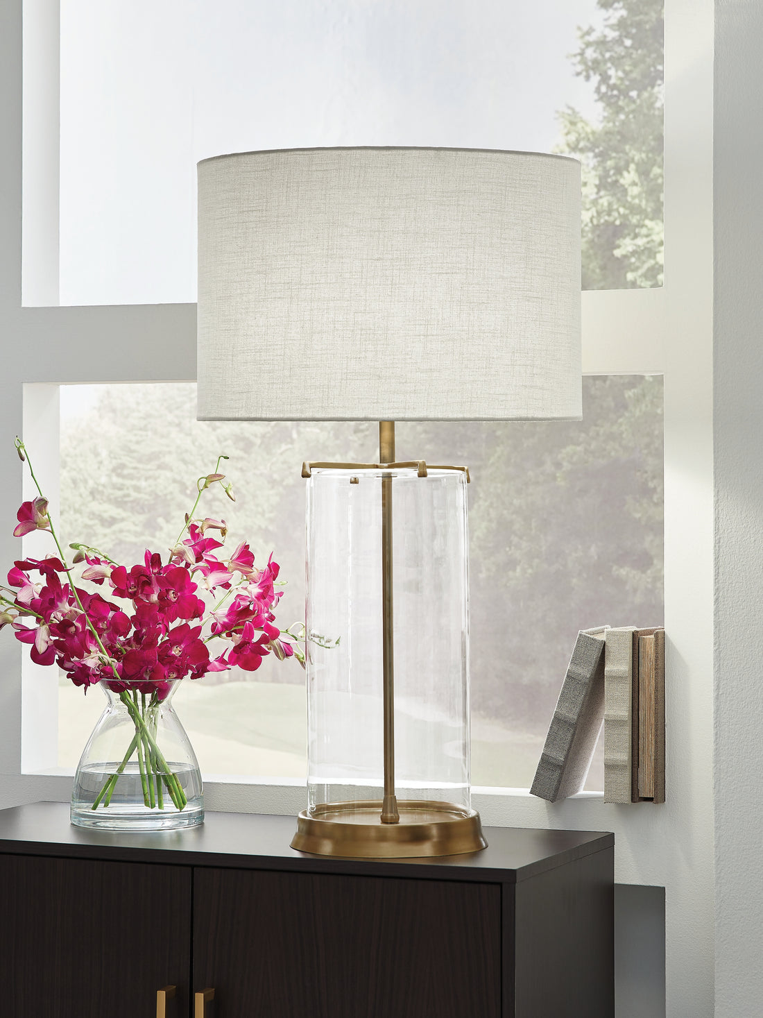 Gizeh Clear/Gold Finish Table Lamp - L430954