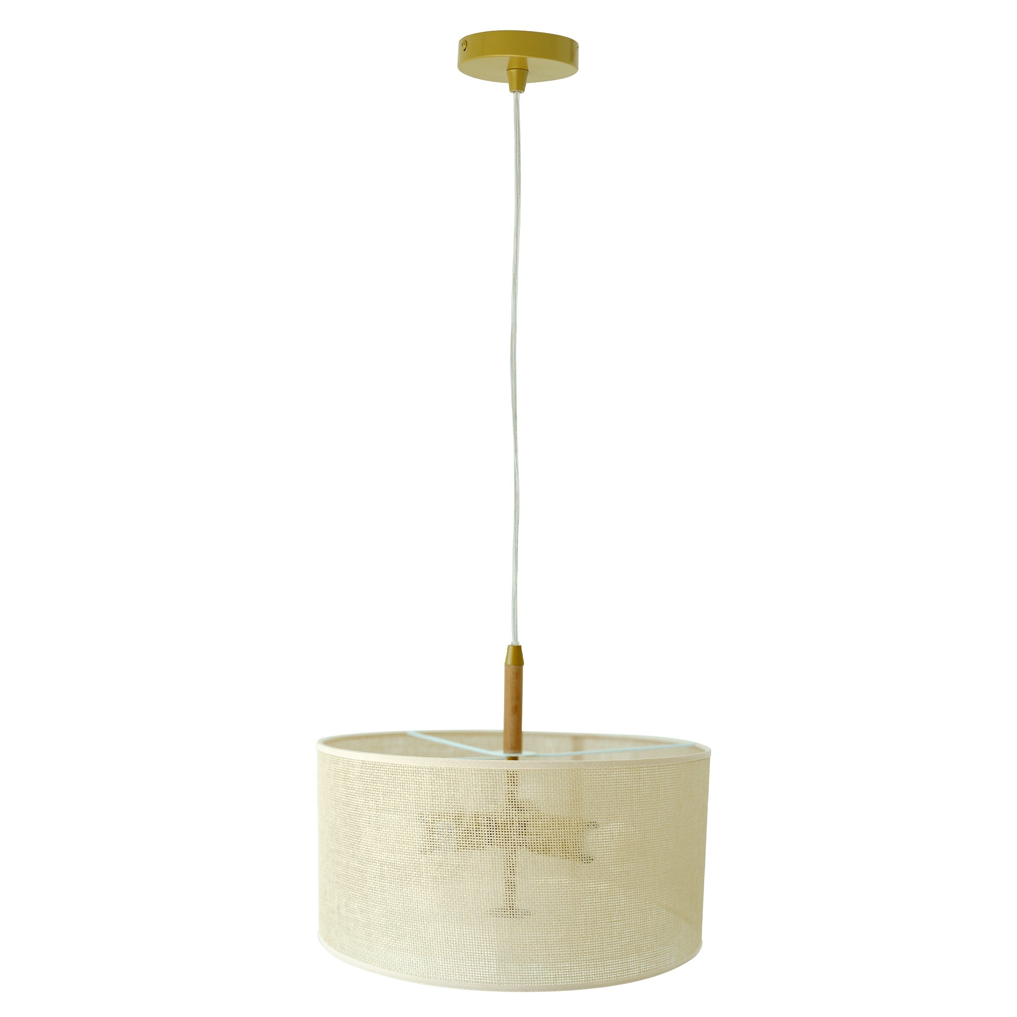Glacier Pendant Lamp - Oak + Natural + Gold - PNL04102501