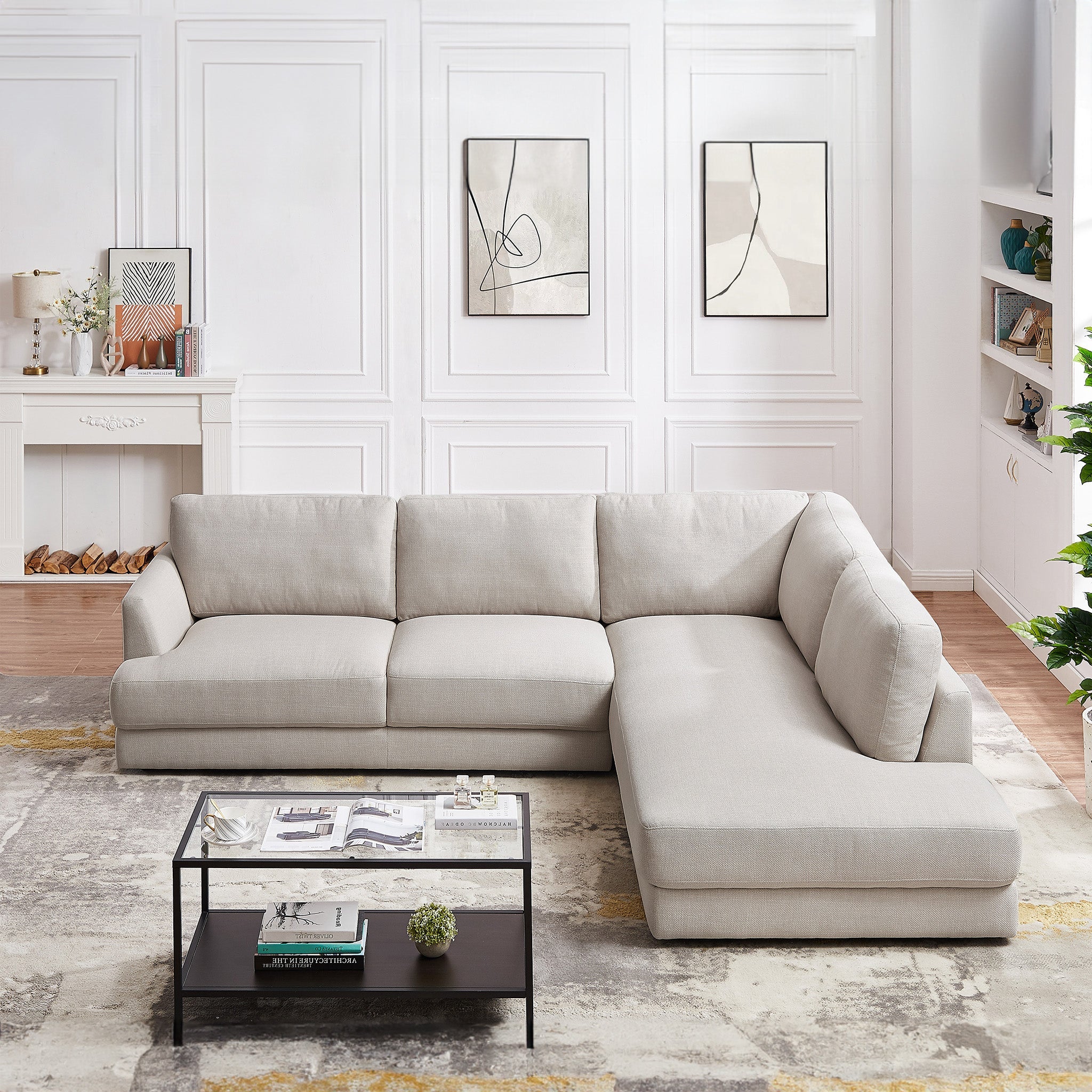 Glander Cozy Sectional Sofa Right Facing - SEC02901203