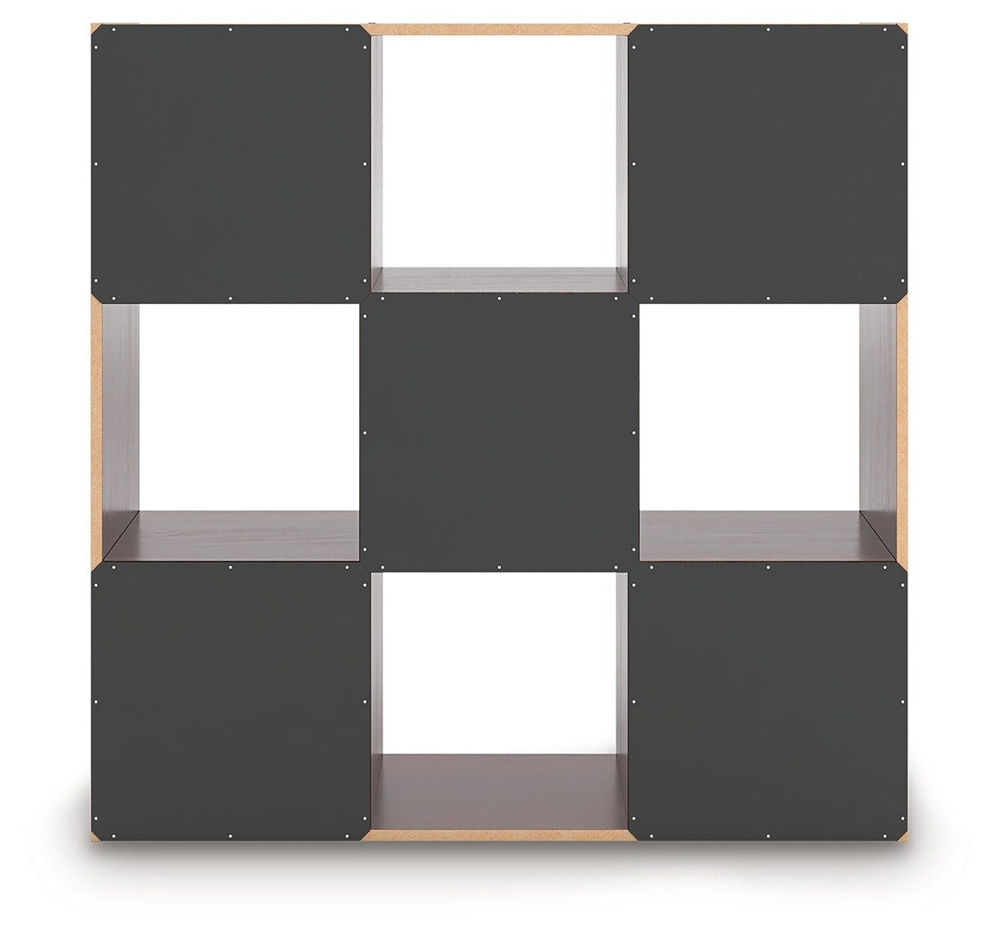 Glosmount Cherry/Light Brown Nine Cube Organizer - EA1055-3X3