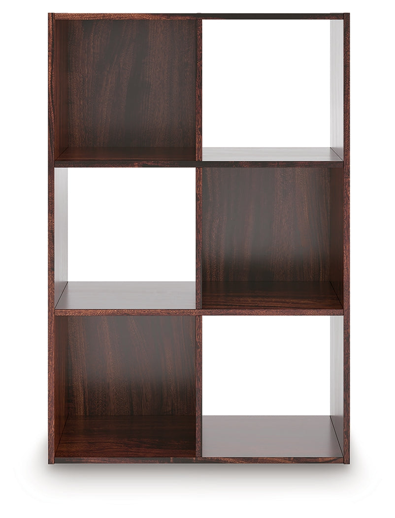Glosmount Cherry/Light Brown Six Cube Organizer - EA1055-3X2