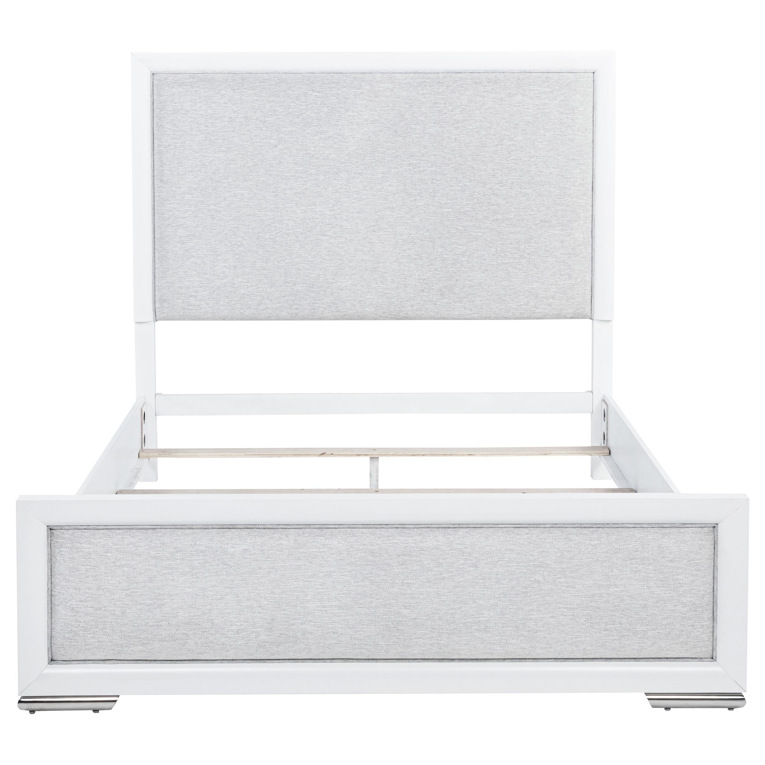 Gracemont 57-inch Queen Panel Bed Grey and White - 225071Q