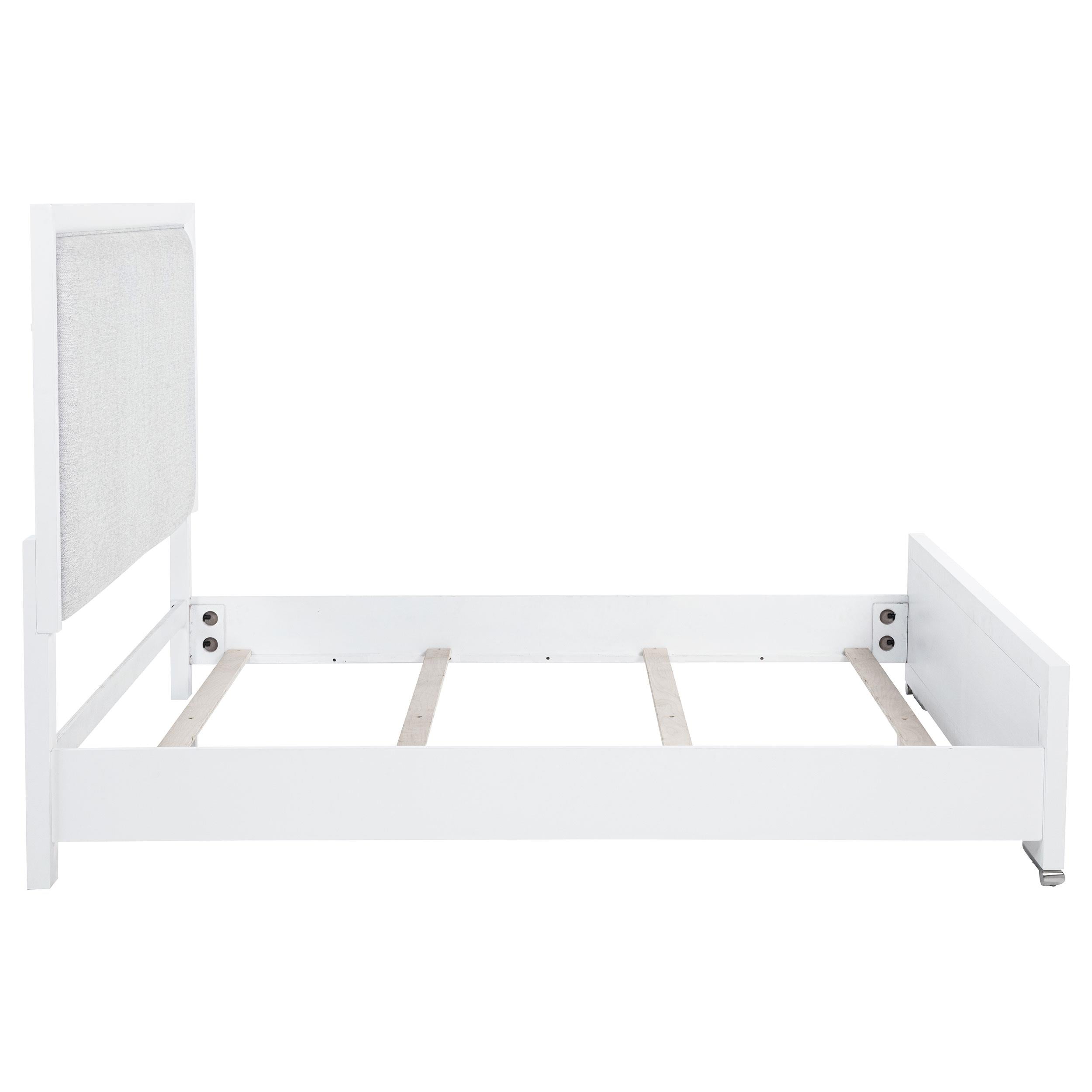 Gracemont 57-inch Queen Panel Bed Grey and White - 225071Q