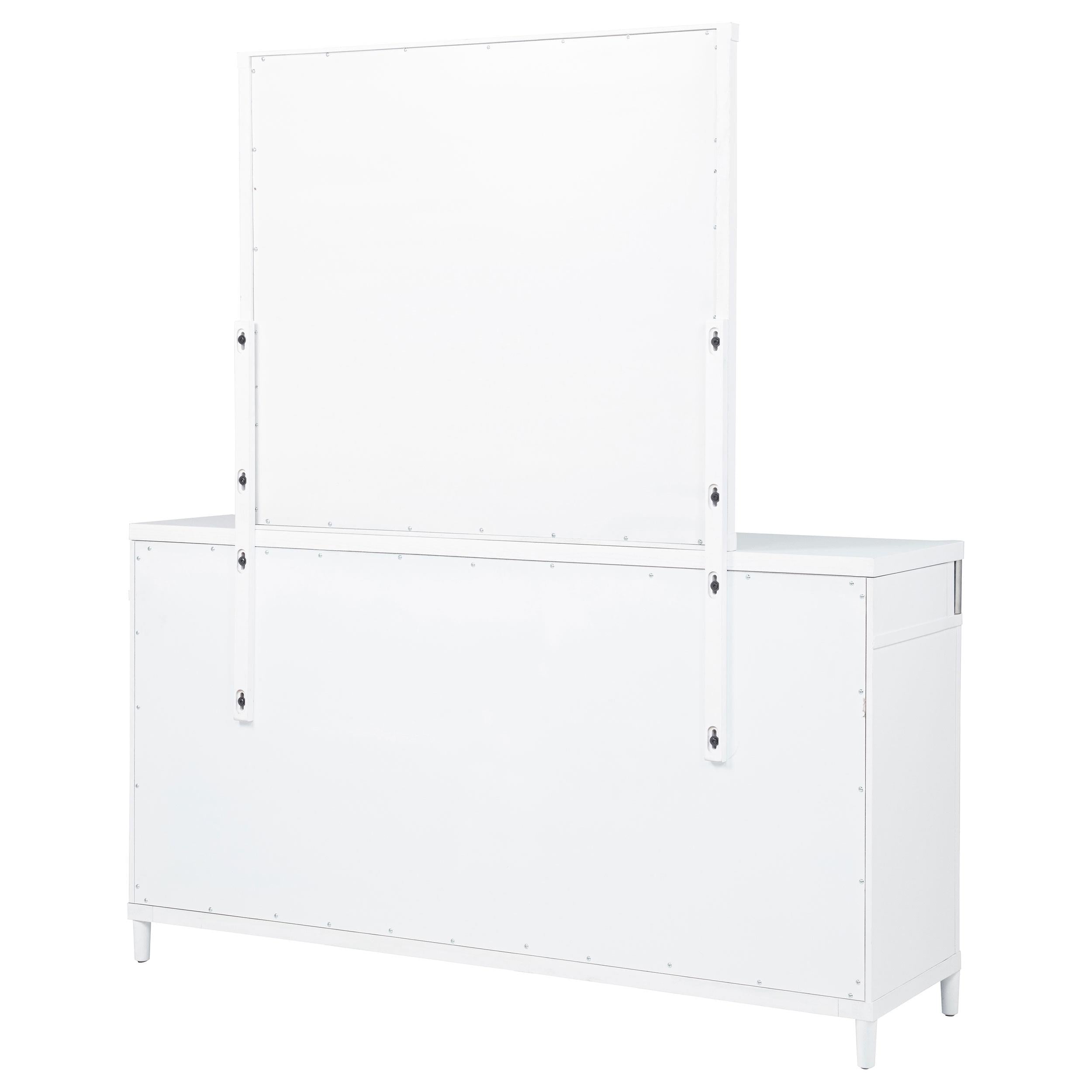 Gracemont 8-drawer Bedroom Dresser with Mirror White - 225073M