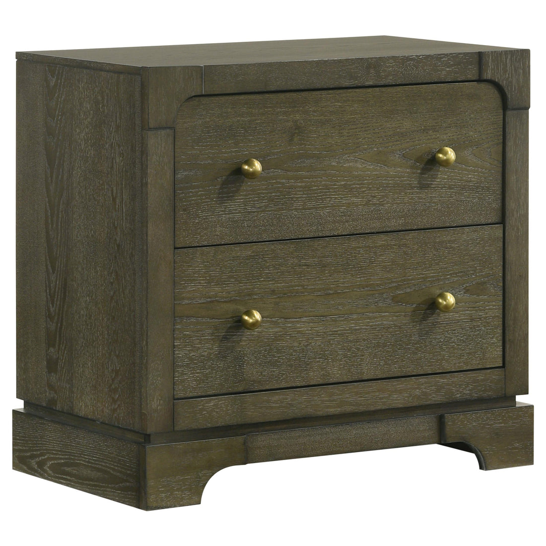 Gran Park 2-drawer Nightstand Bedside Table Dark Cocoa - 224932