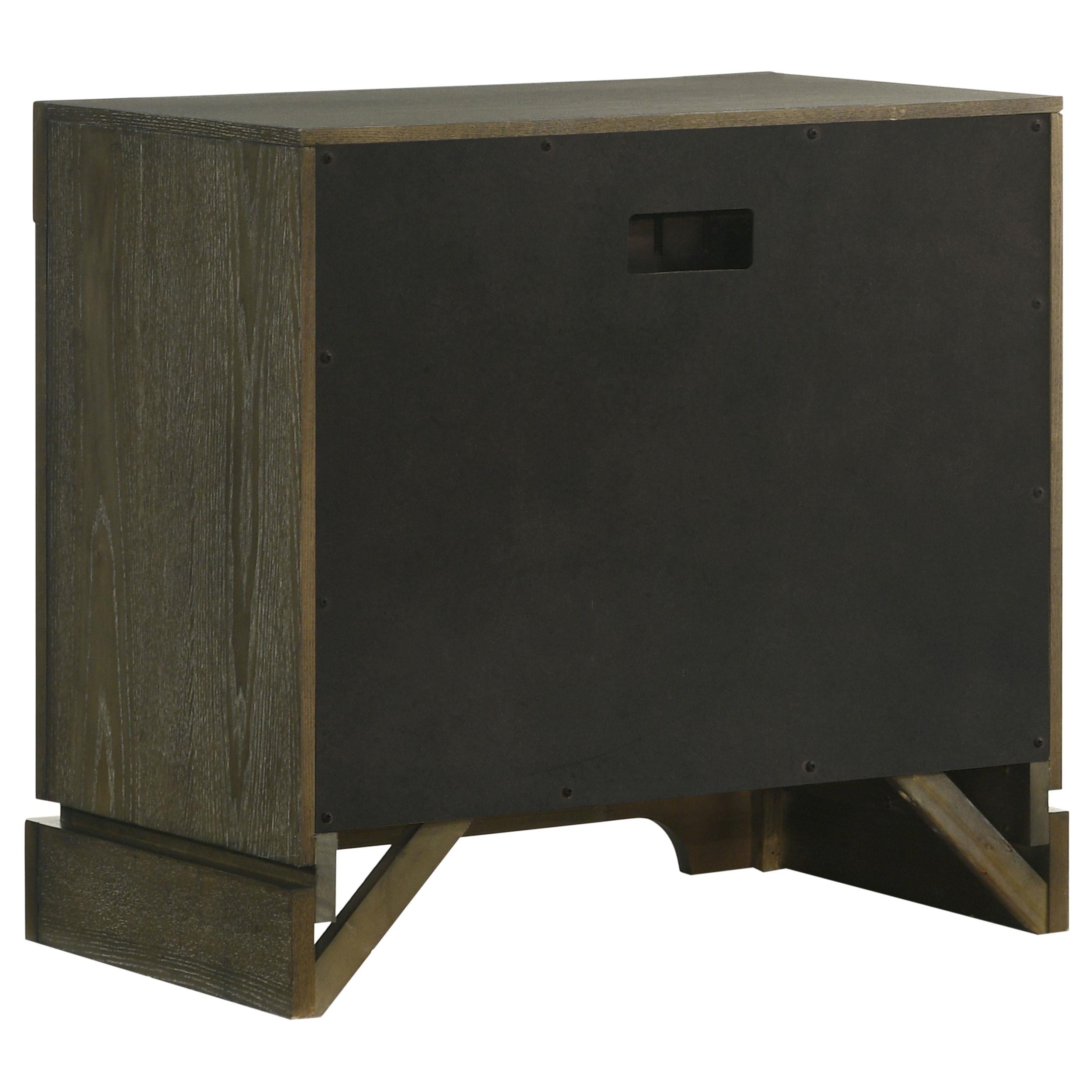Gran Park 2-drawer Nightstand Bedside Table Dark Cocoa - 224932