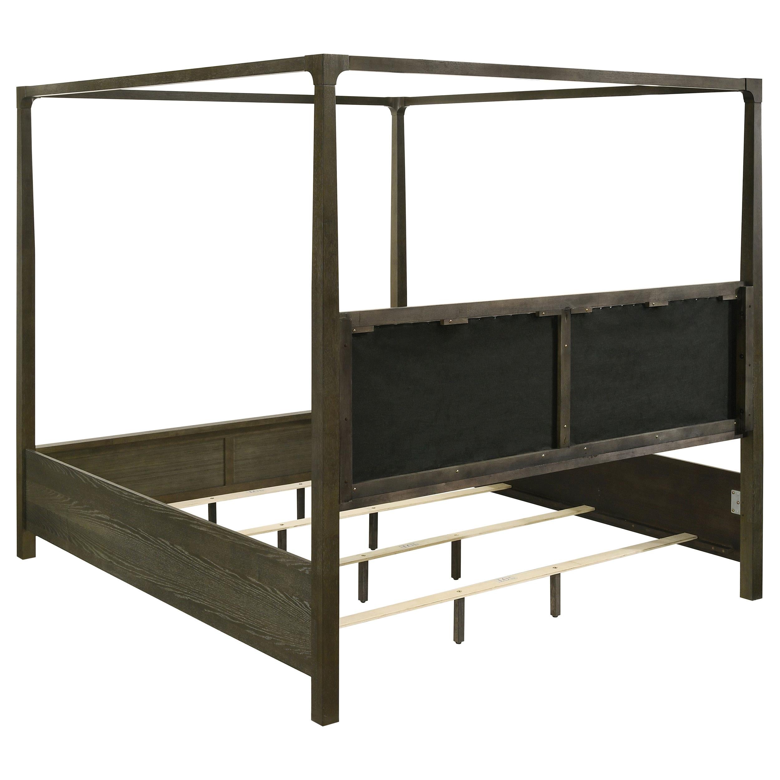 Gran Park Queen Four Poster Canopy Bed Dark Cocoa - 224931Q