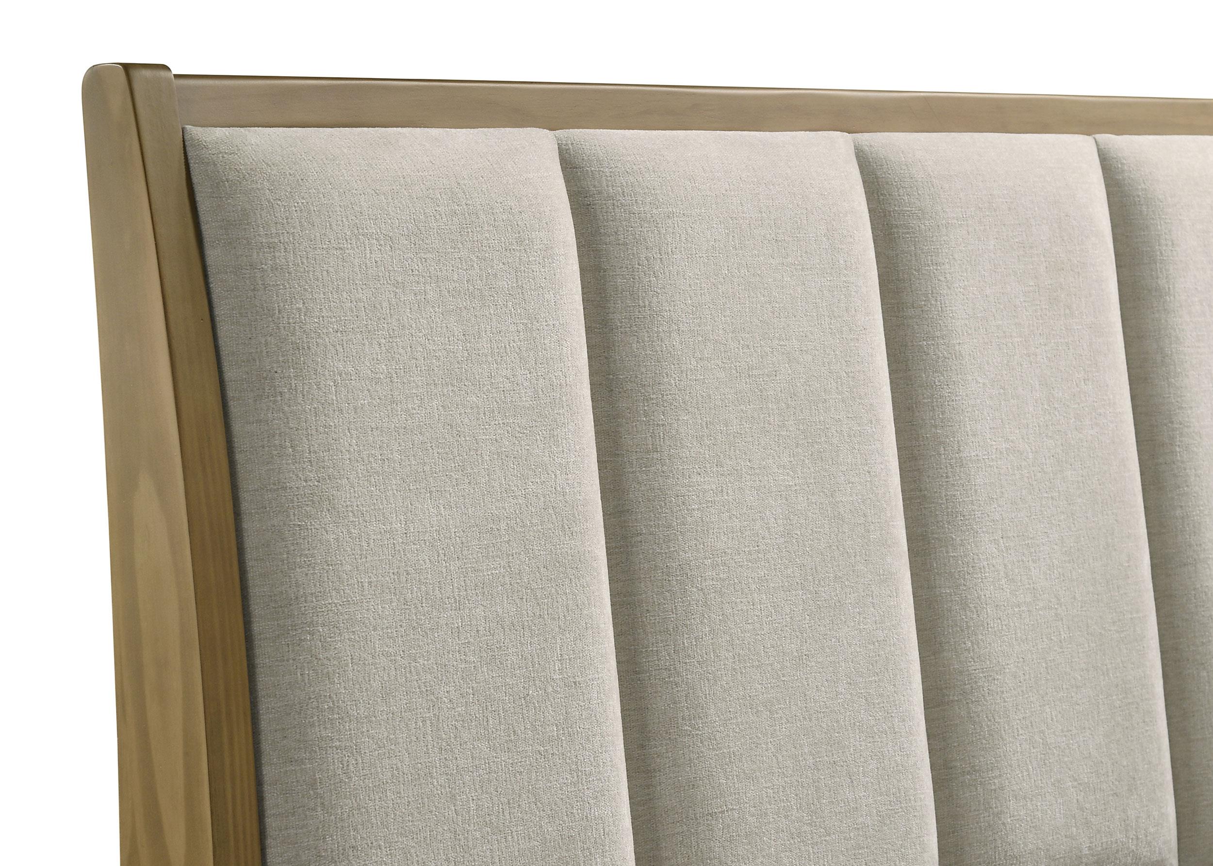 Granada Upholstered Queen Panel Bed Natural Pine - 224921Q