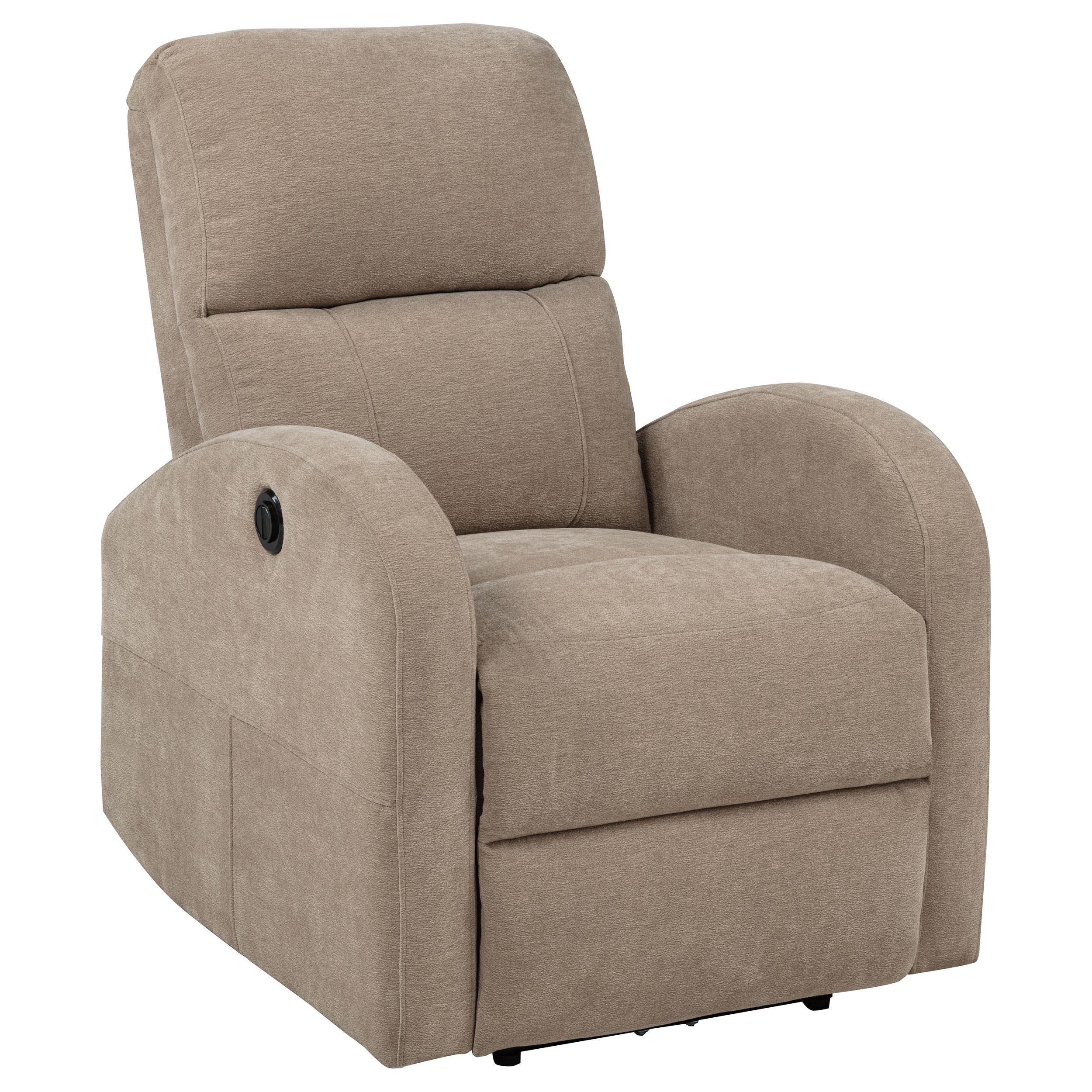 Grant Fabric Upholstered Power Recliner Chair Camel - 603303P