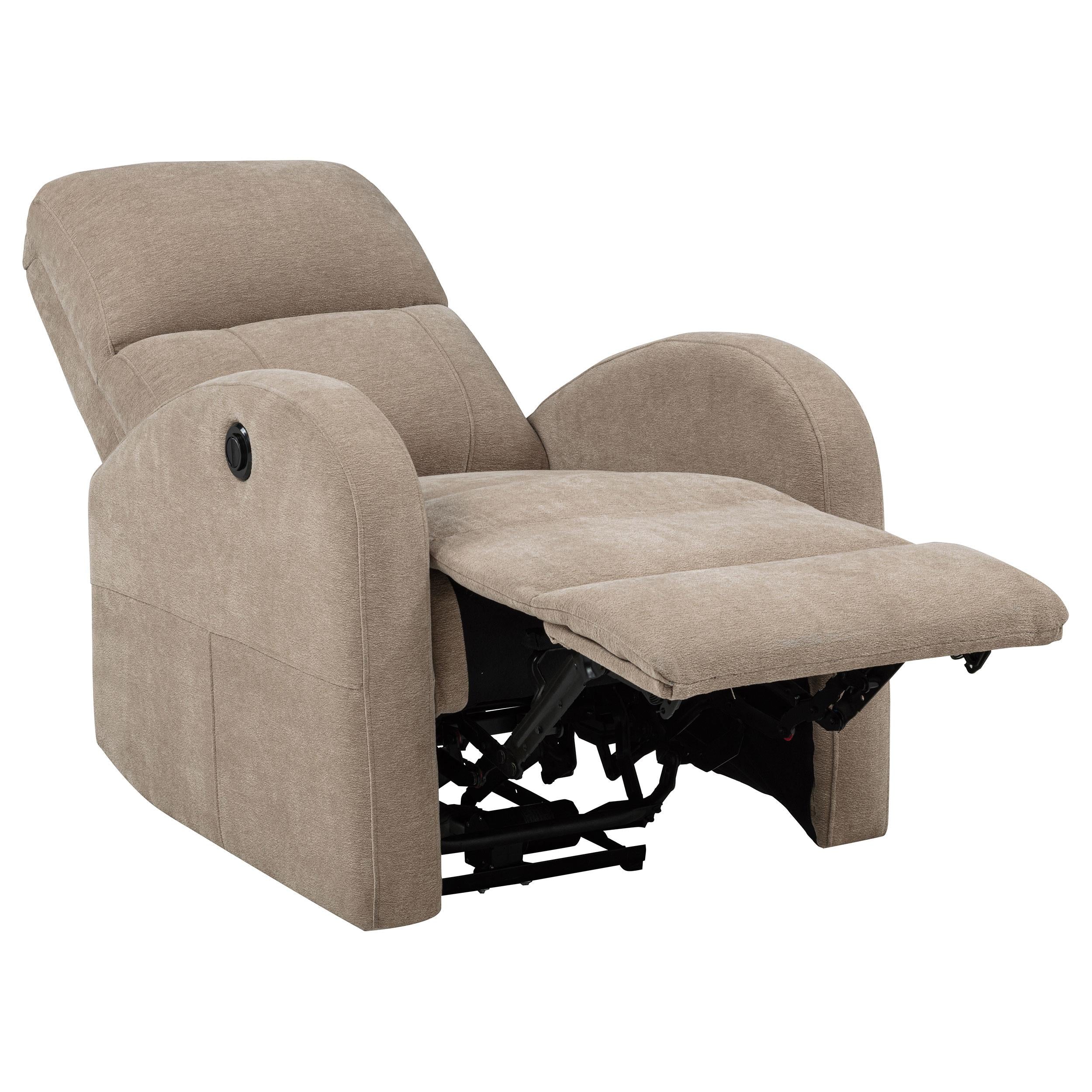 Grant Fabric Upholstered Power Recliner Chair Camel - 603303P