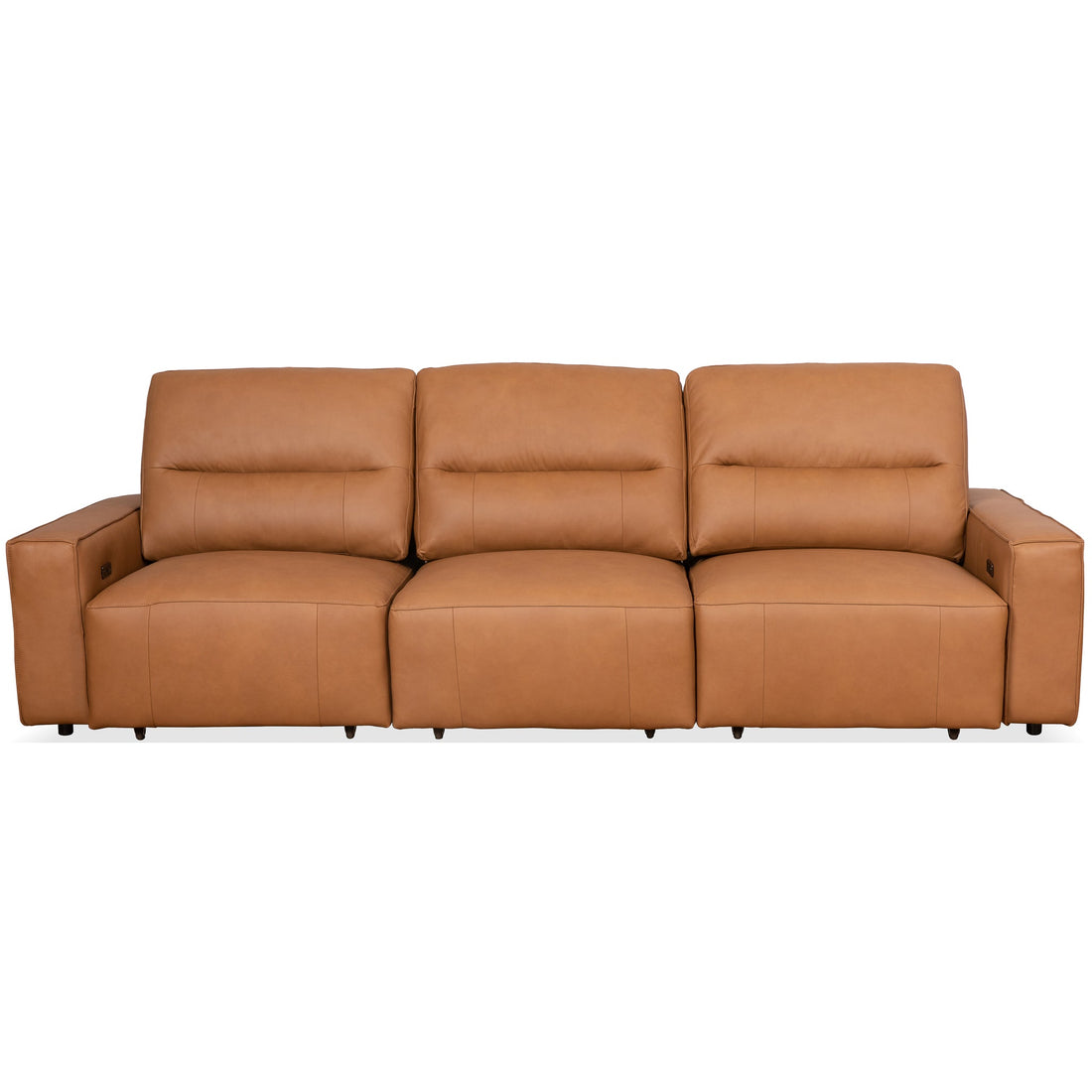 Grant Triple PWR Convertible Sofa - Cognac Leather - RSF03800201