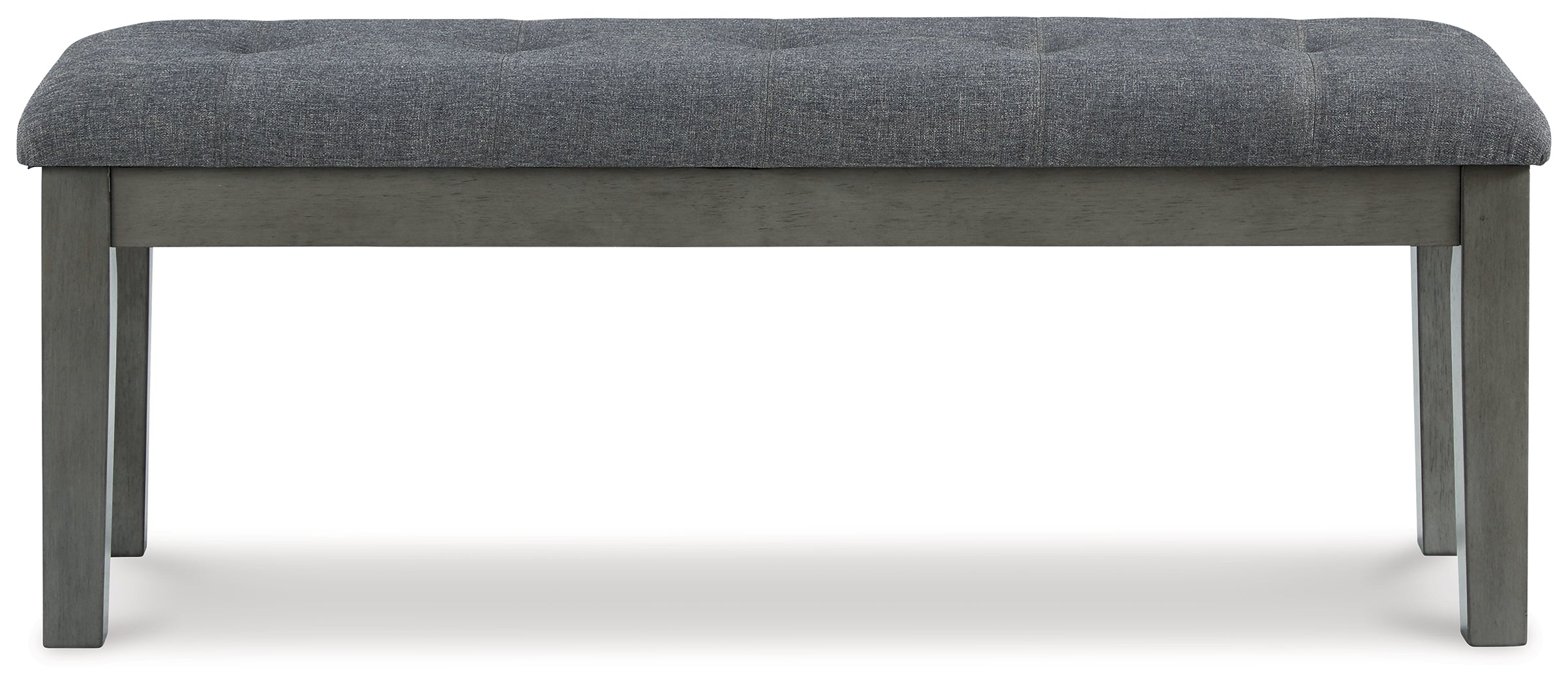 Gray Hallanden Dining Table and 4 Chairs and Bench with Storage - PKG010487