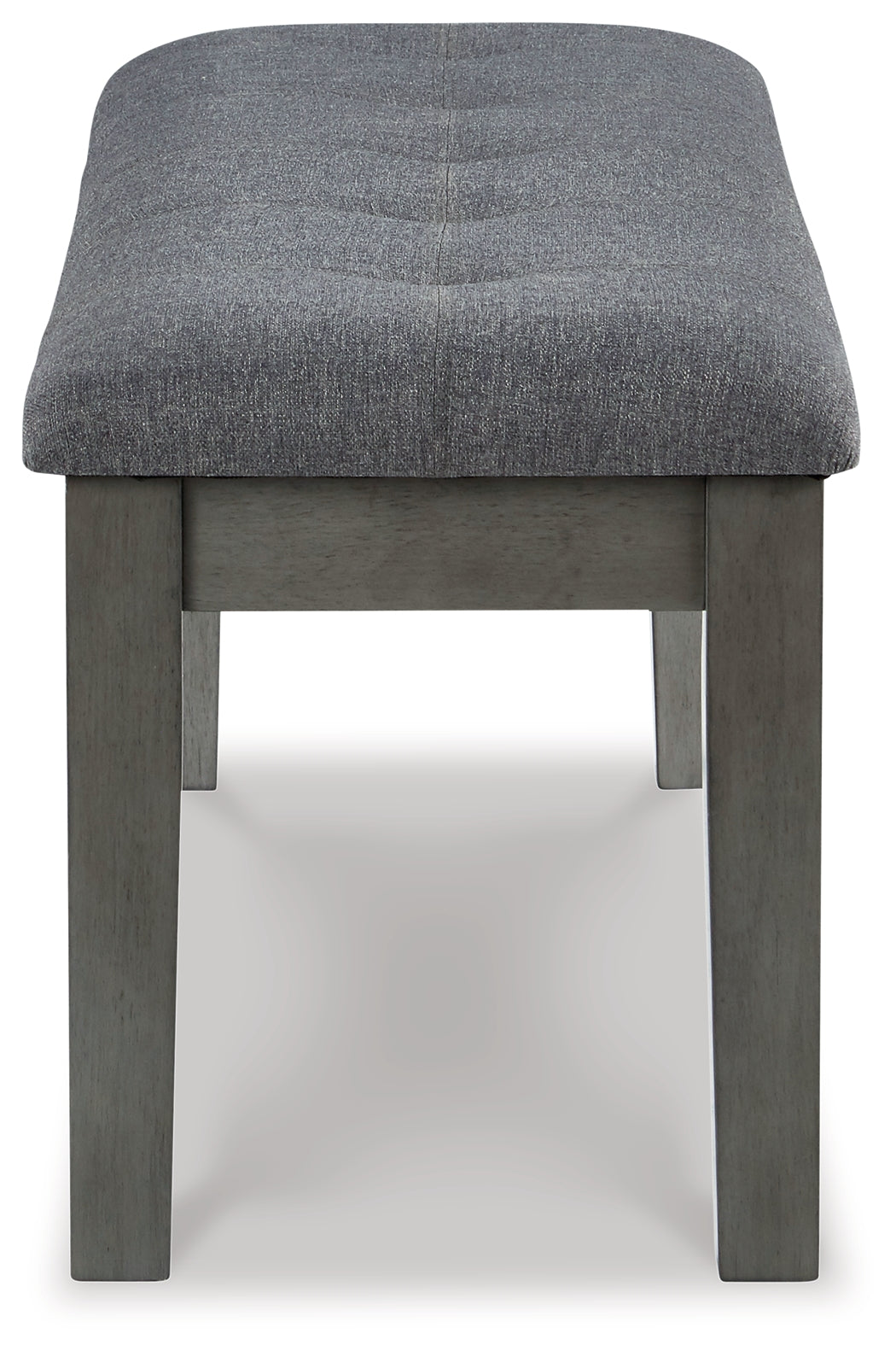 Gray Hallanden Dining Table and 4 Chairs and Bench with Storage - PKG010487