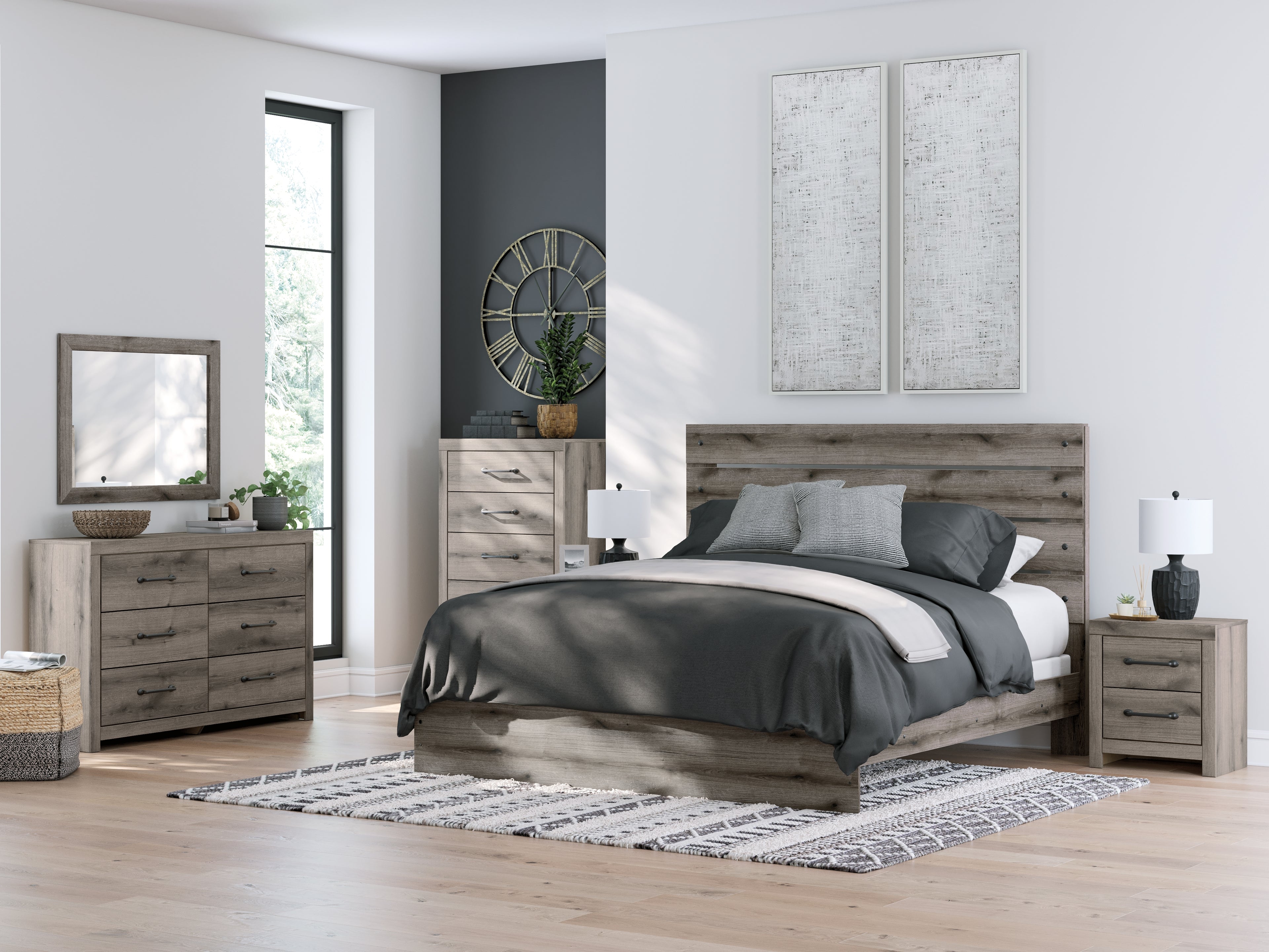 Graystorm Brown Gray Nightstand - PCB2405-92