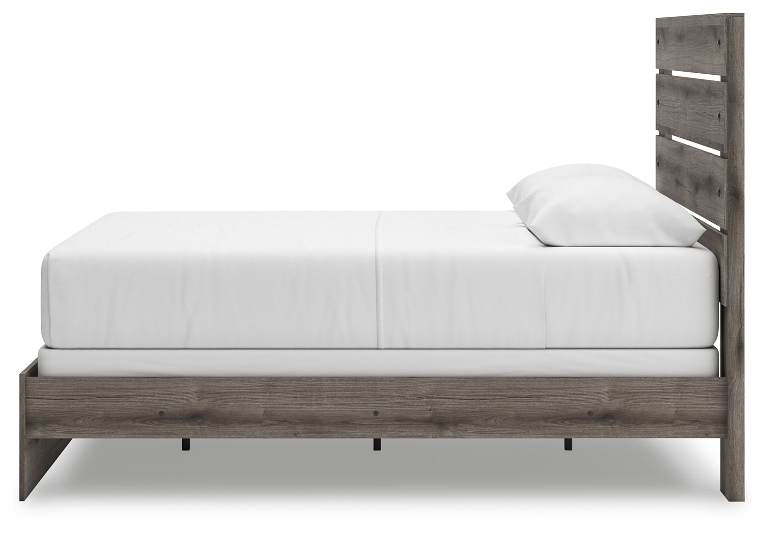 Graystorm Queen Panel Bed with Mirrored Dresser and Chest in Brown Gray from Ashley - Luna Furniture