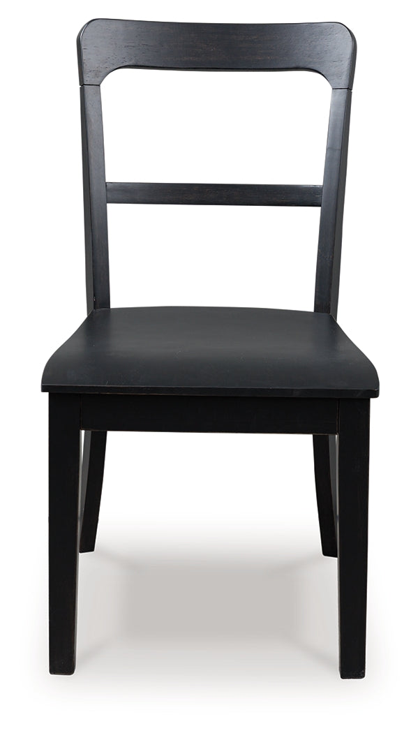 Greddinton Black Dining Chair, Set of 2 - PCD824-01