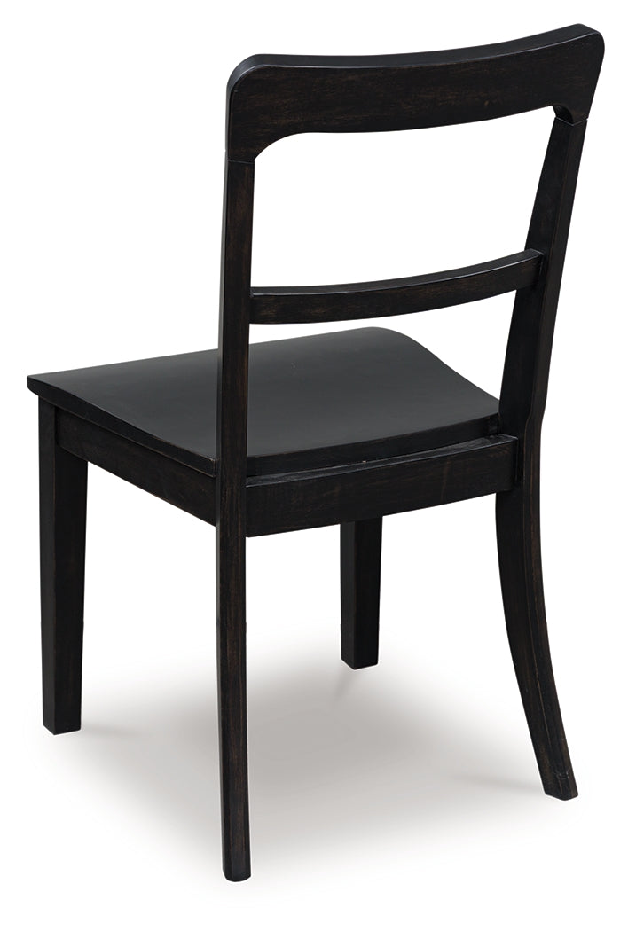 Greddinton Black Dining Chair, Set of 2 - PCD824-01