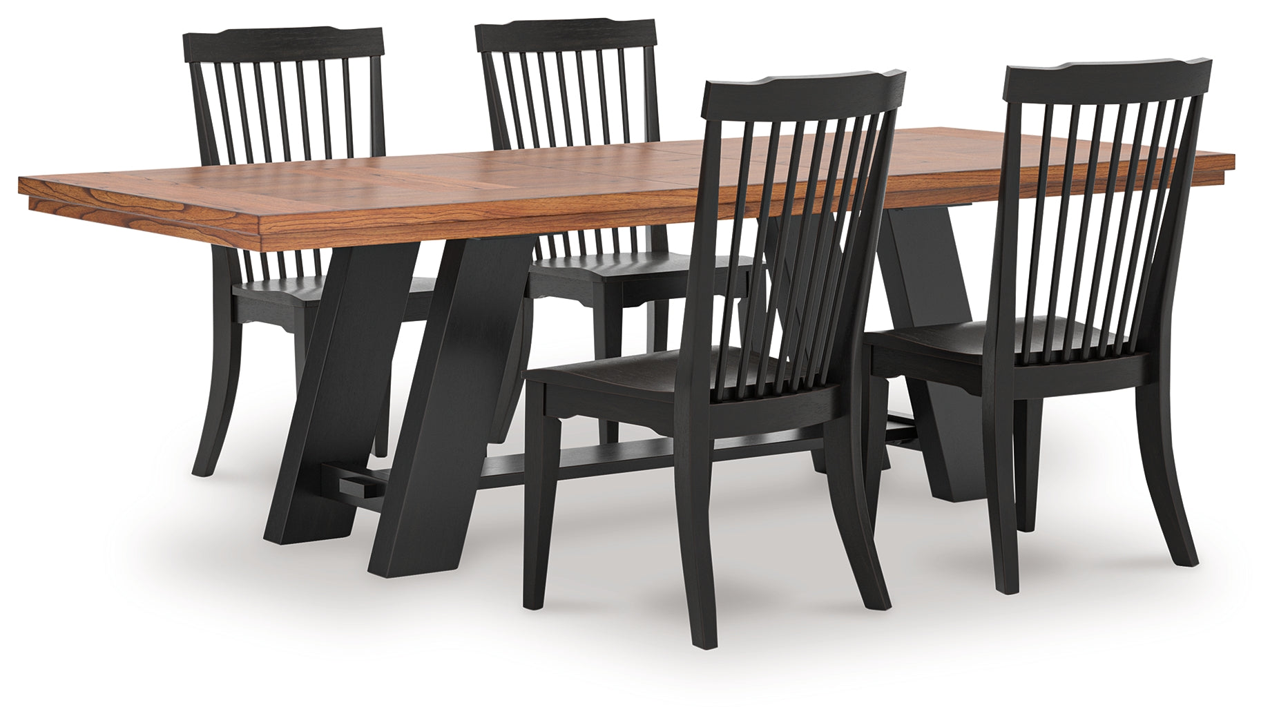 Greddinton Extension Dining Table and 4 Chairs - PCD824D32