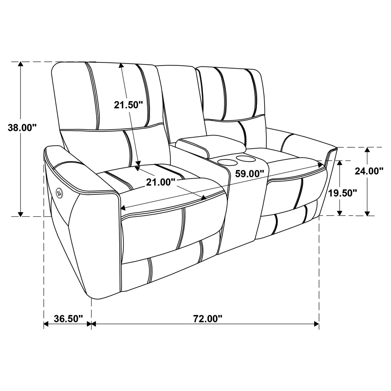 Greenfield Saddle Brown 3-Piece Upholstered Power Reclining Living Room Set from Coaster - Luna Furniture