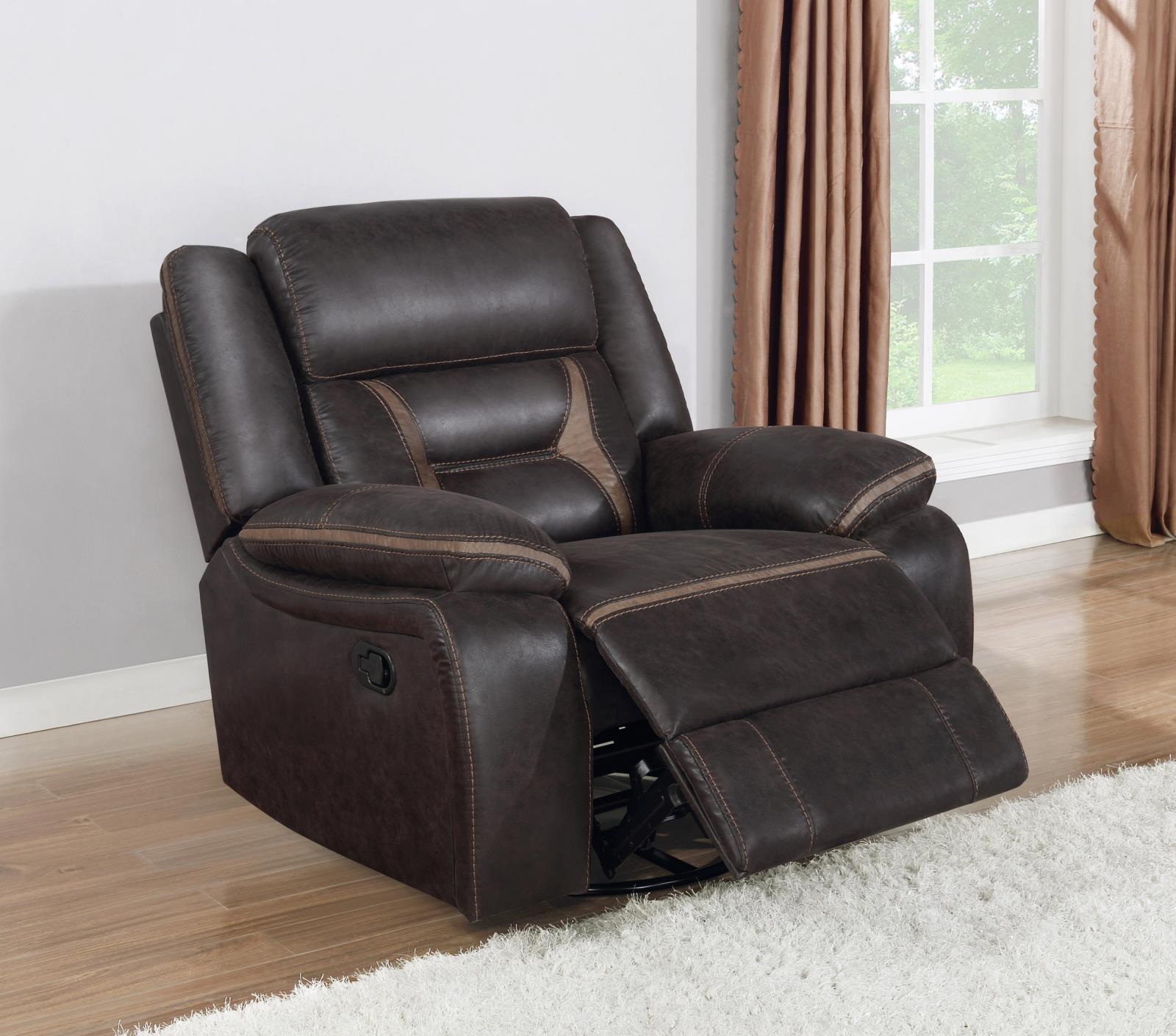 Greer Brown Upholstered 3-Piece Tufted Living Room Set from Coaster - Luna Furniture
