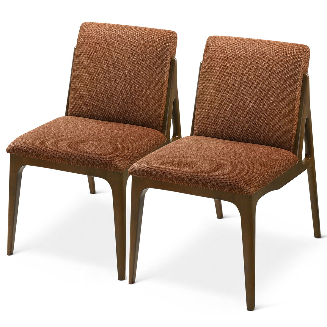 Grivelle Orange Fabric Dining Chair (Set Of 2) - DCH00402902