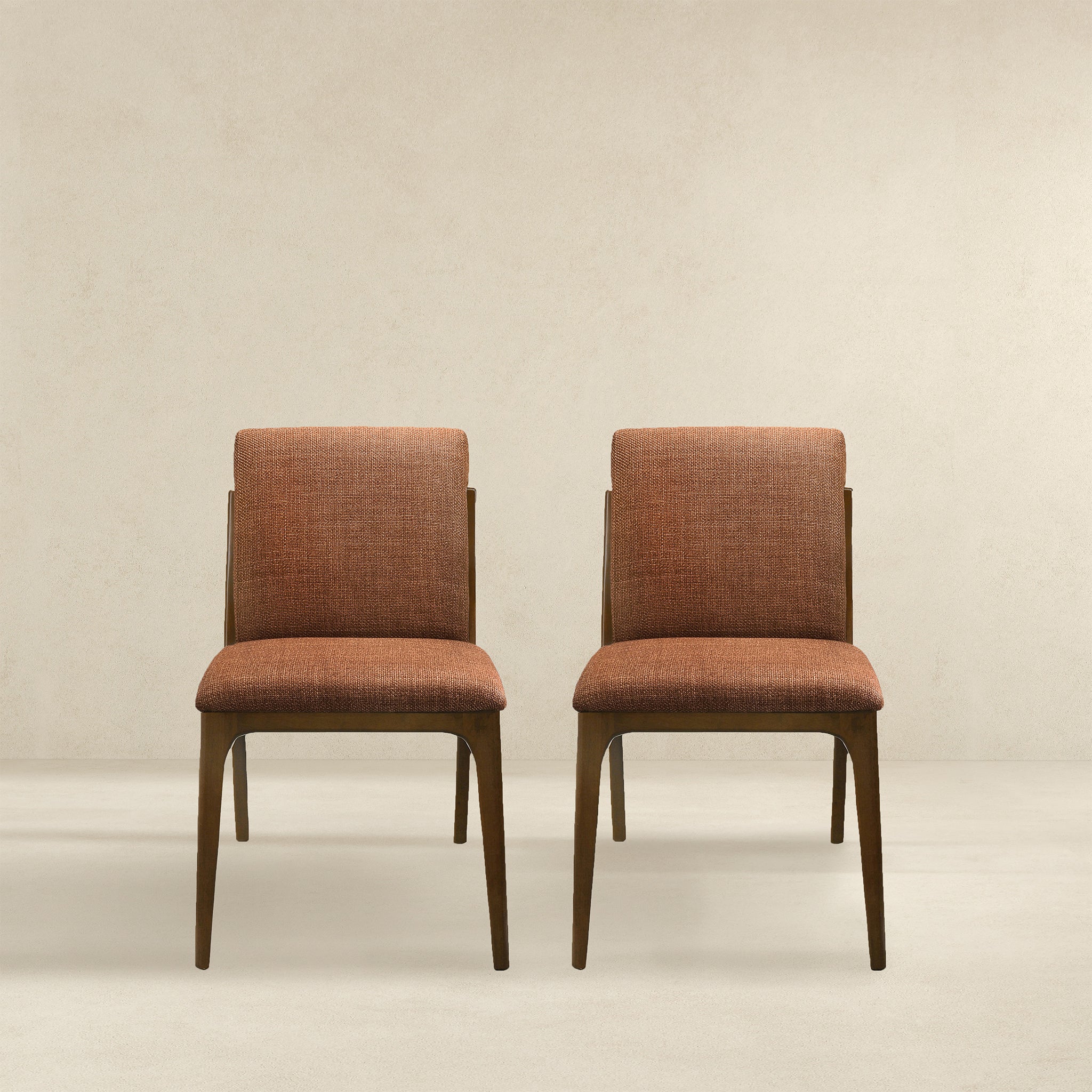 Grivelle Orange Fabric Dining Chair (Set Of 2) - DCH00402902