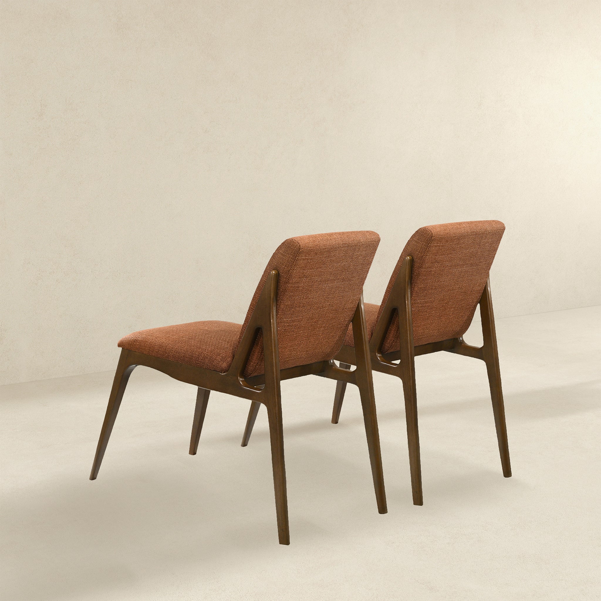 Grivelle Orange Fabric Dining Chair (Set Of 2) - DCH00402902