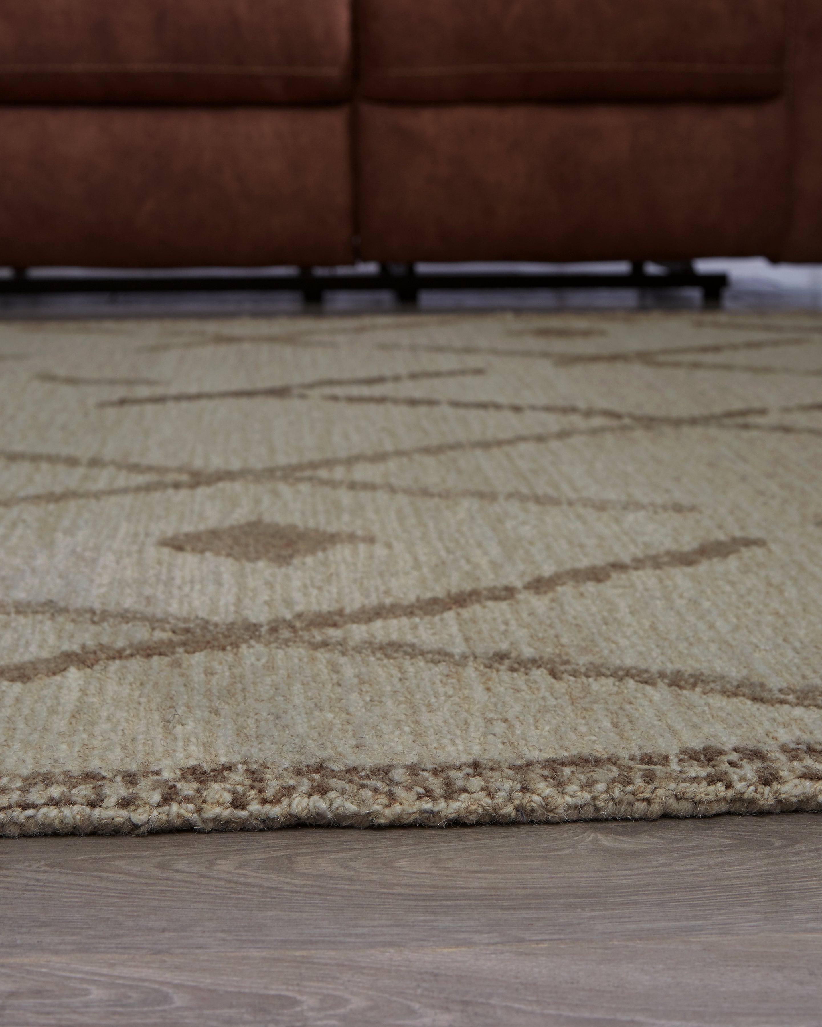 Guyford Beige/Brown Medium Rug - R406872