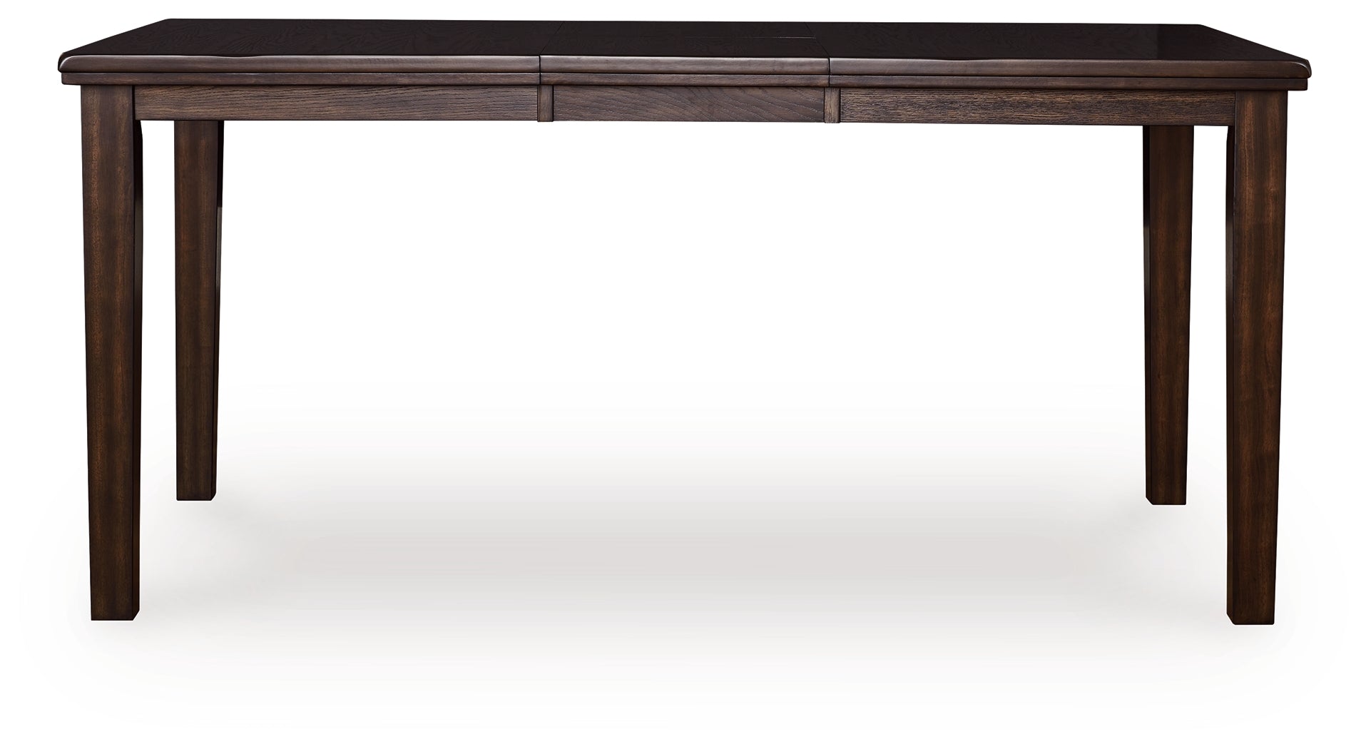 Haddigan Dark Brown Counter Height Dining Extension Table - D596-32