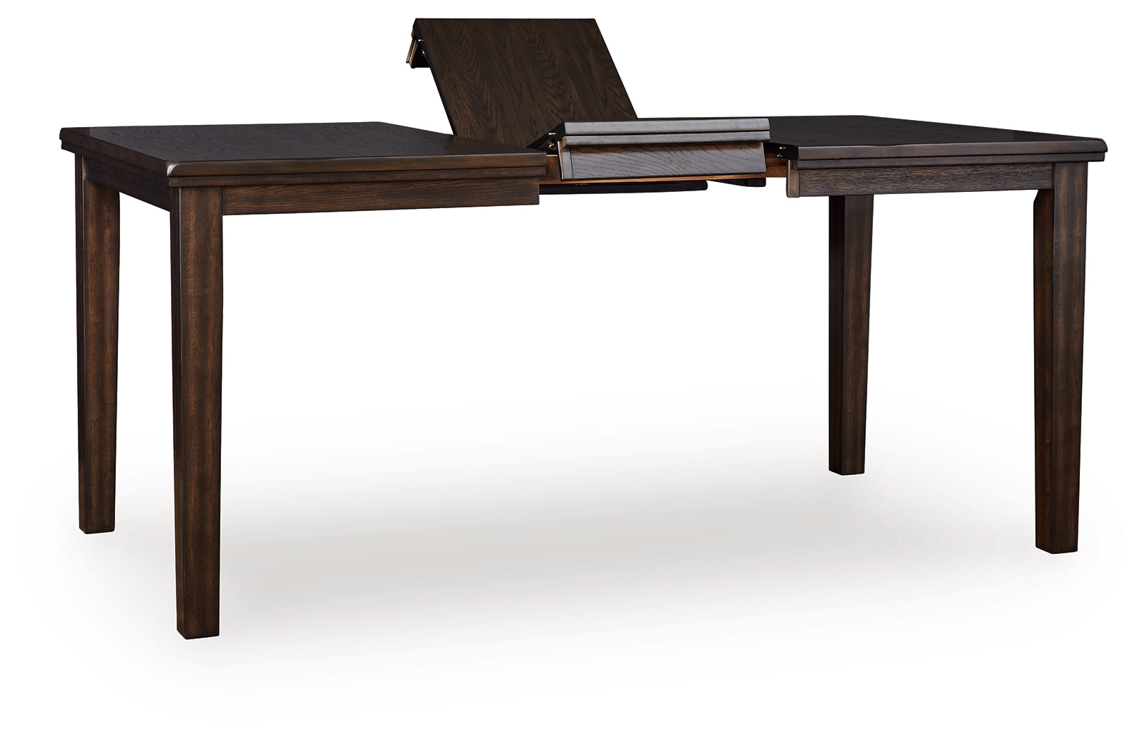 Haddigan Dark Brown Counter Height Dining Extension Table - D596-32