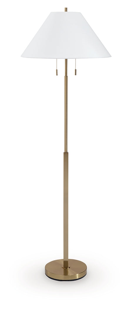 Haigwood Gold Finish Floor Lamp - L208471