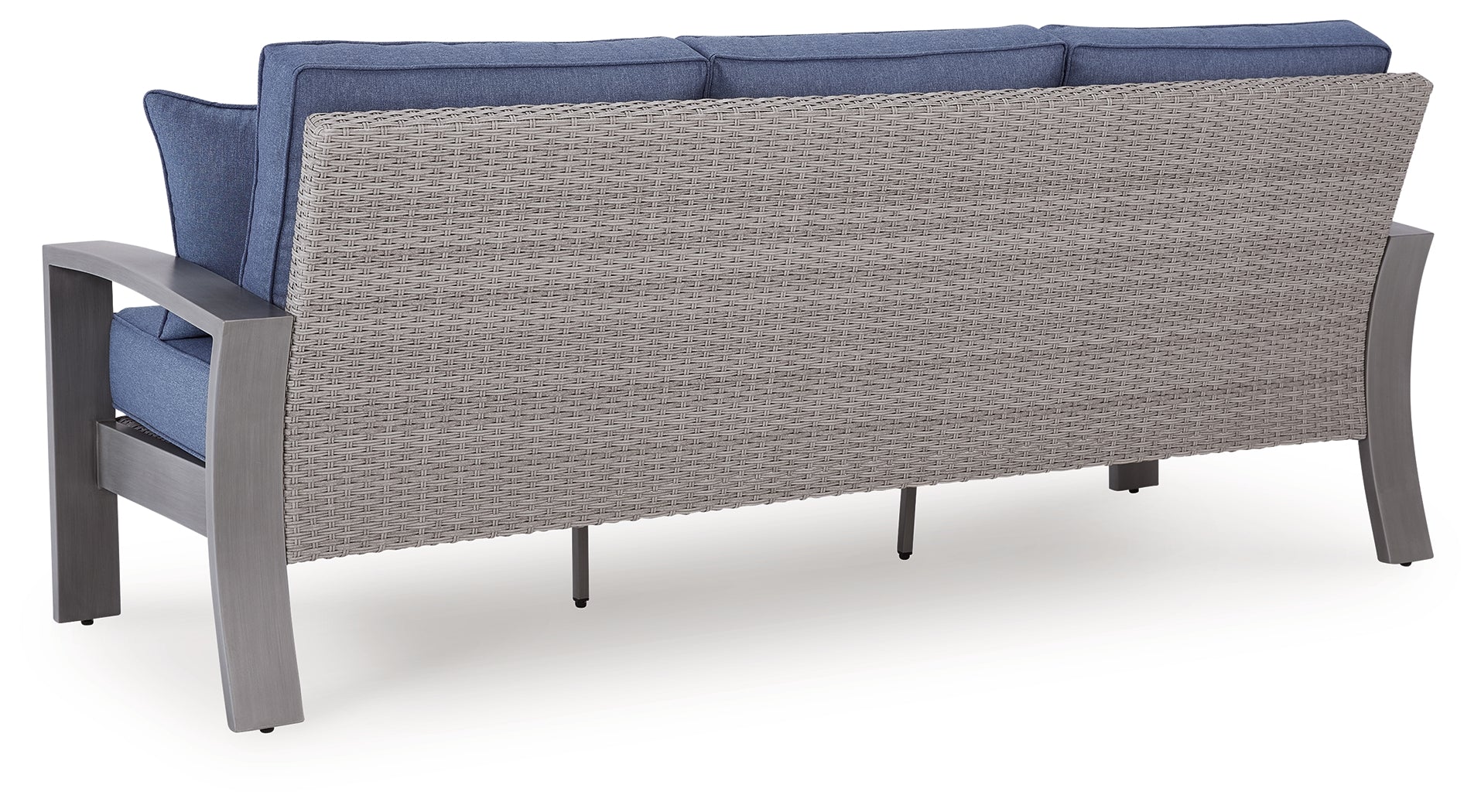 Half Moon Beach Blue/Gray Outdoor Sofa with Cushion - PCP418-838