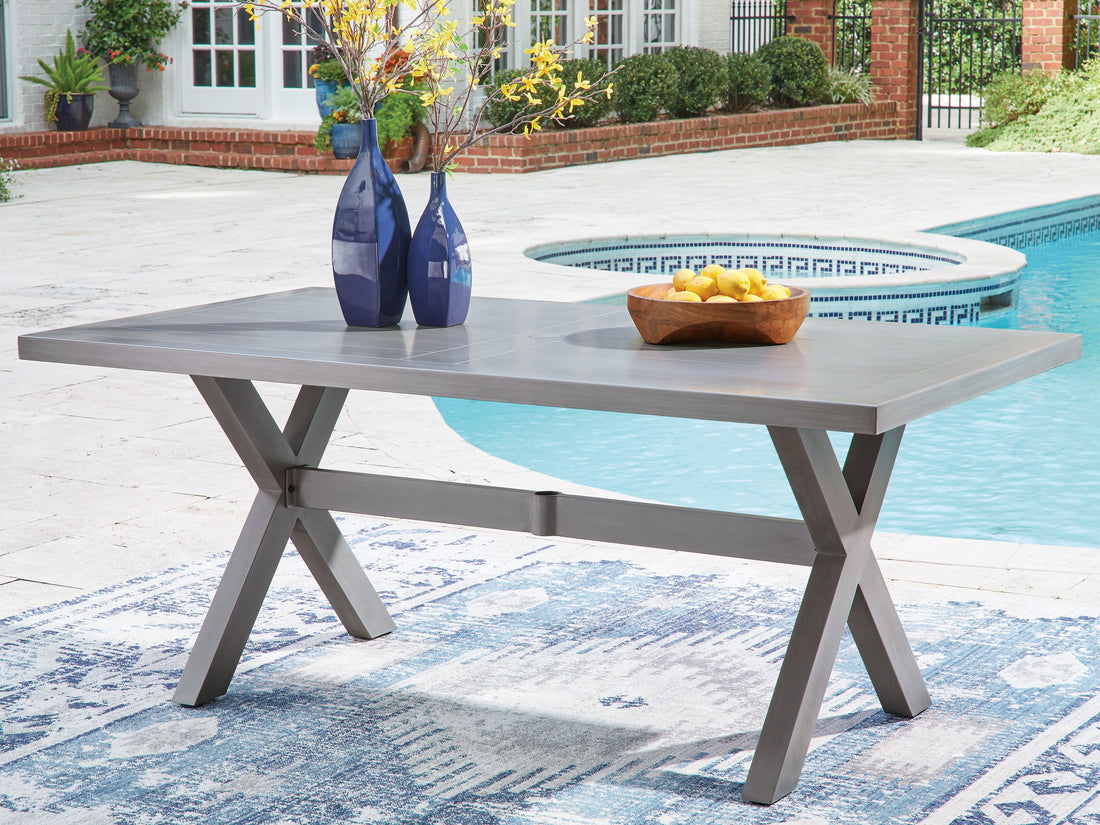 Half Moon Beach Gray Outdoor Dining Table - PCP418-625
